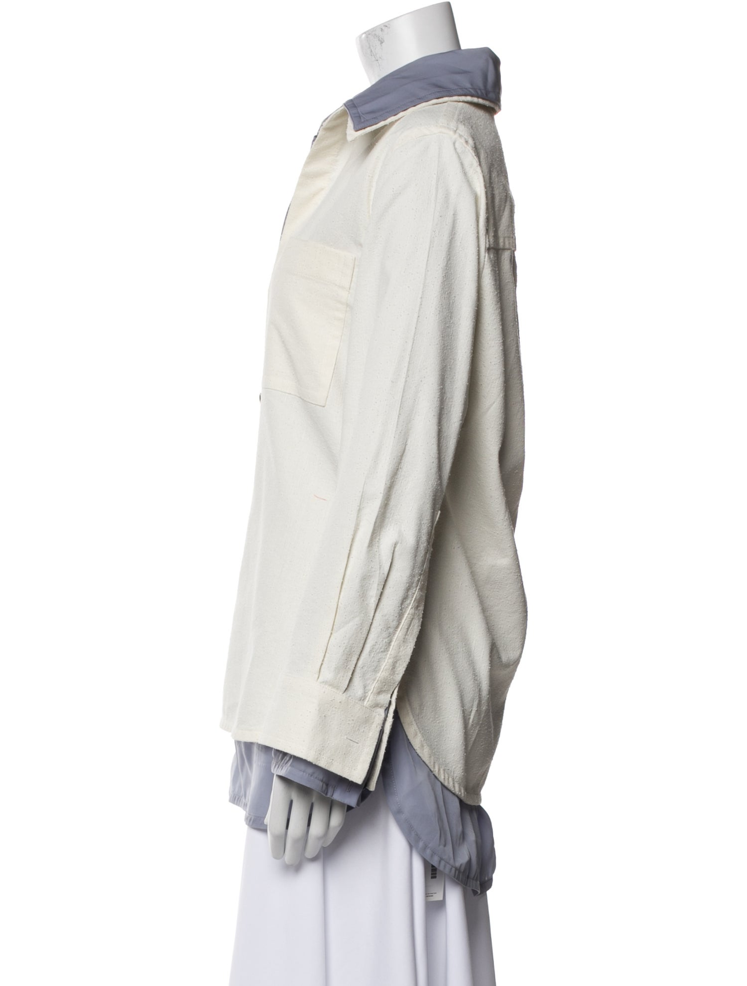 Bottega Veneta Long Sleeve Button-Up Top