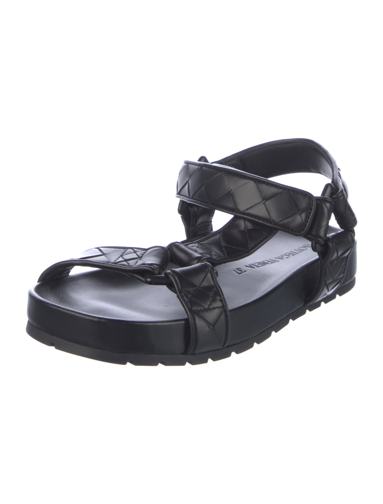 Bottega Veneta Intrecciato Weave Leather Sandals w/ Tags