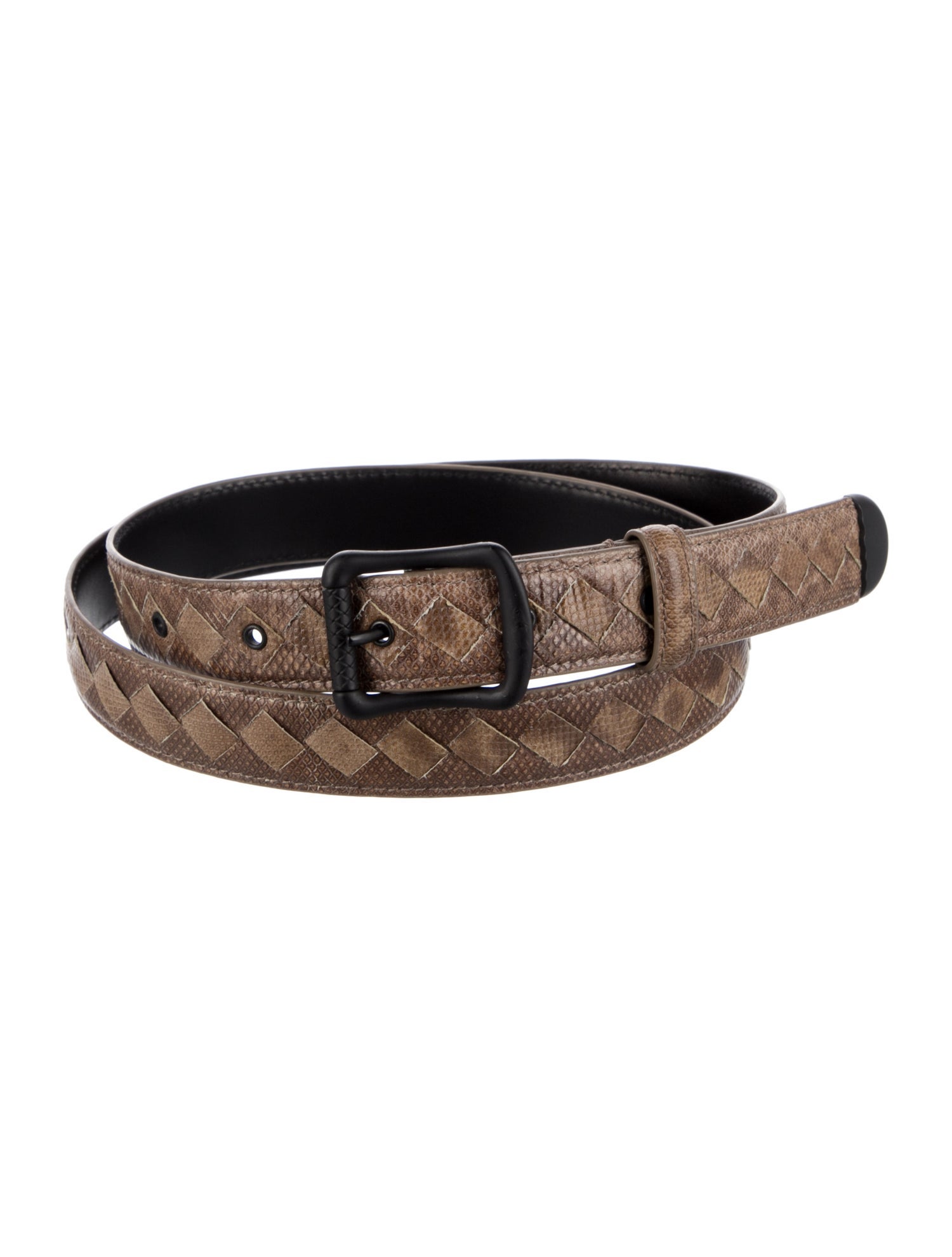 Bottega Veneta Intrecciato Weave Skinny Belt