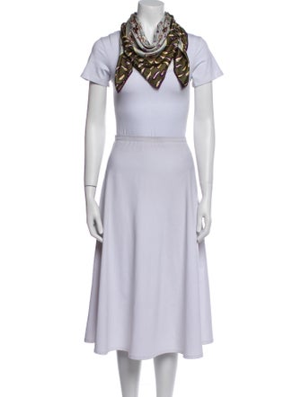 Bottega Veneta Leather Printed Scarf