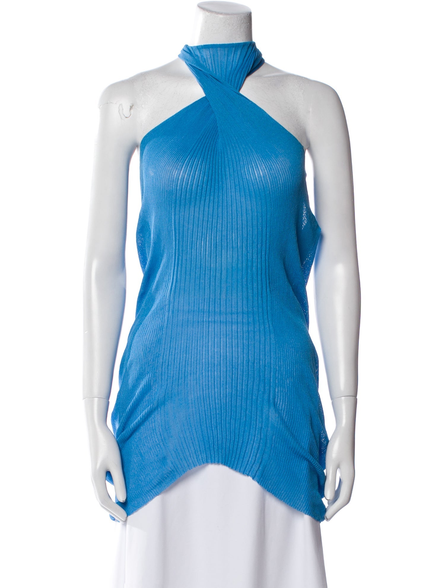 Bottega Veneta Mock Neck Sleeveless Top