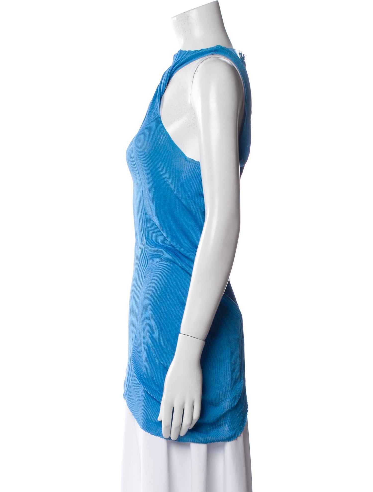 Bottega Veneta Mock Neck Sleeveless Top