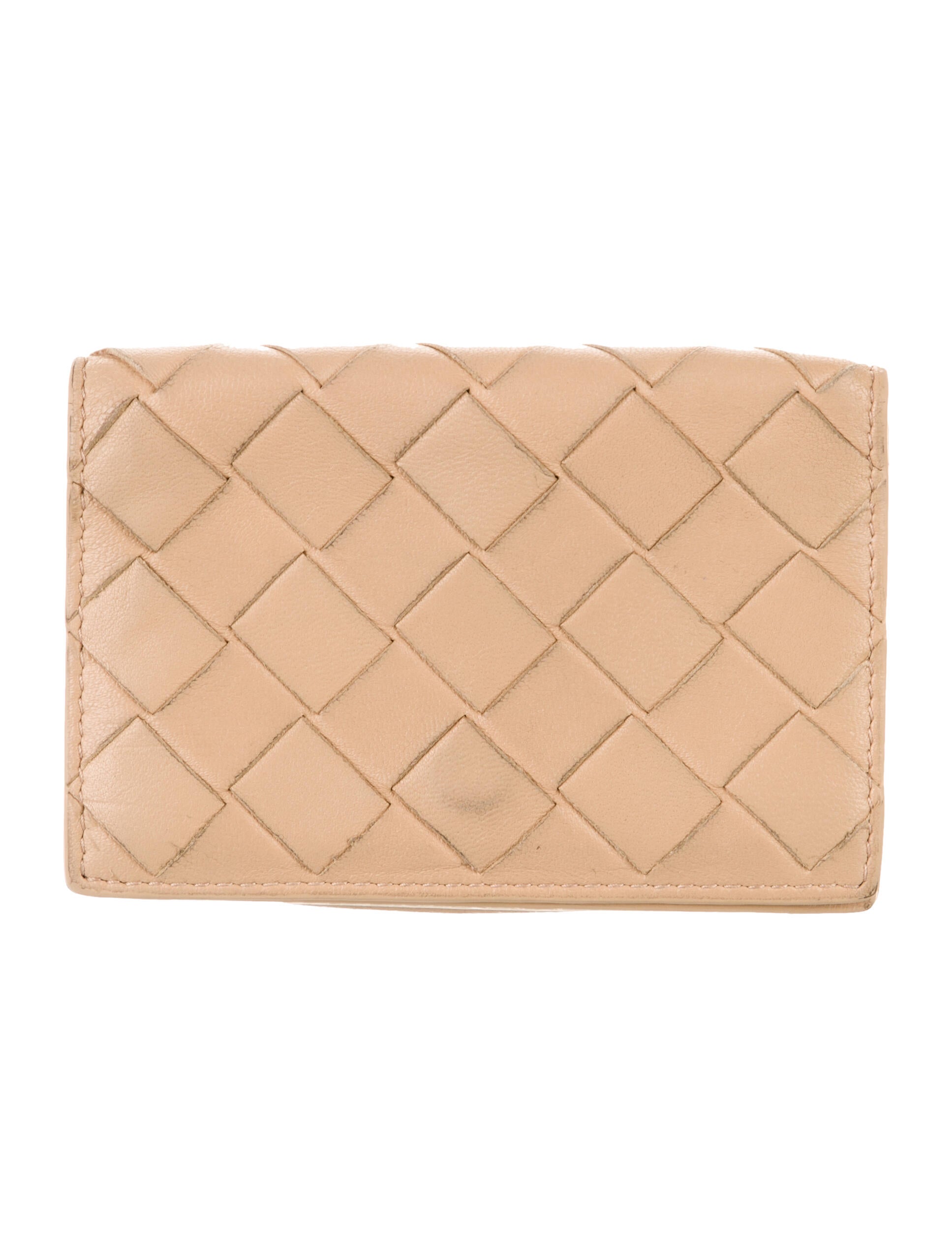 Bottega Veneta Intrecciato Weave Leather Compact Wallet