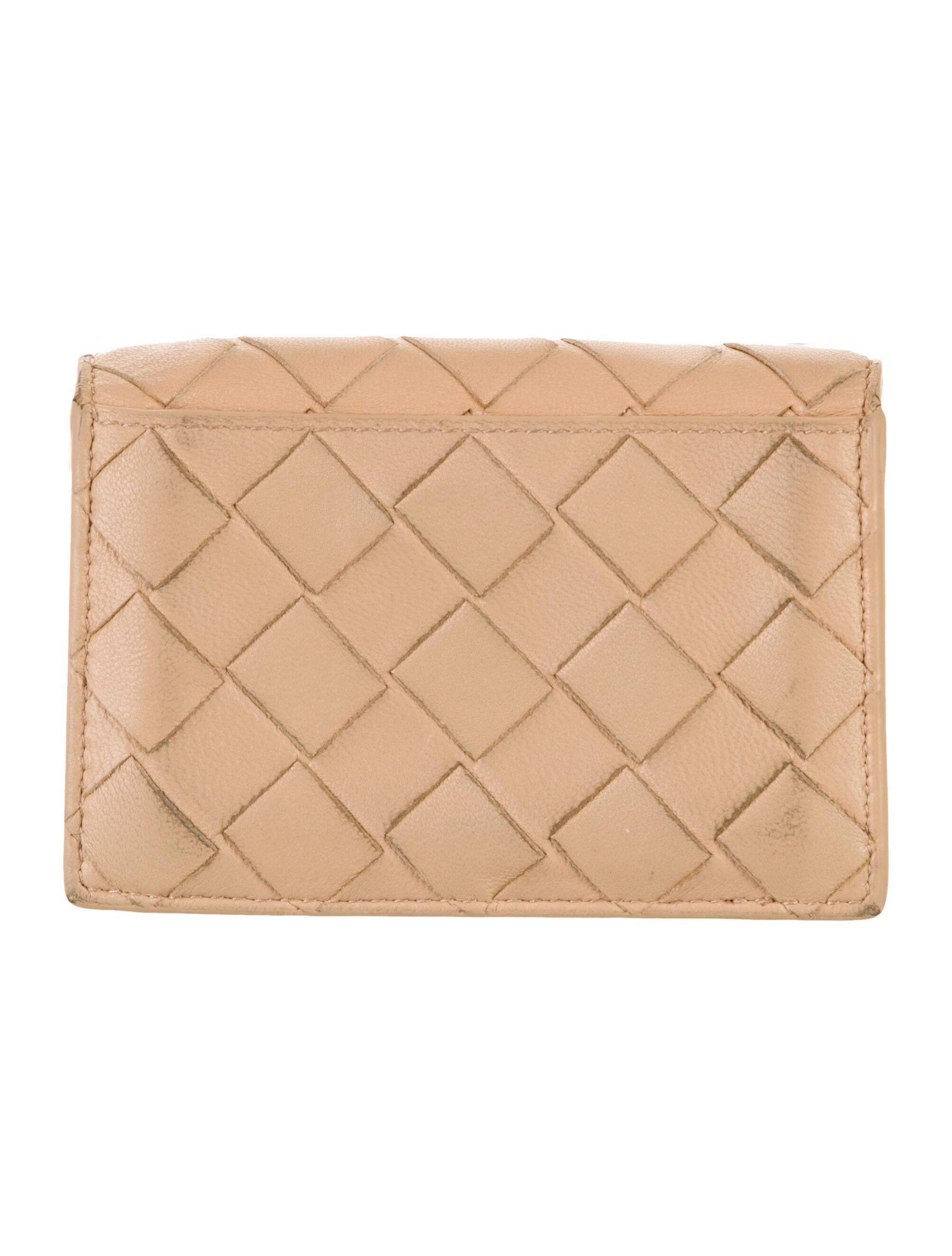 Bottega Veneta Intrecciato Weave Leather Compact Wallet