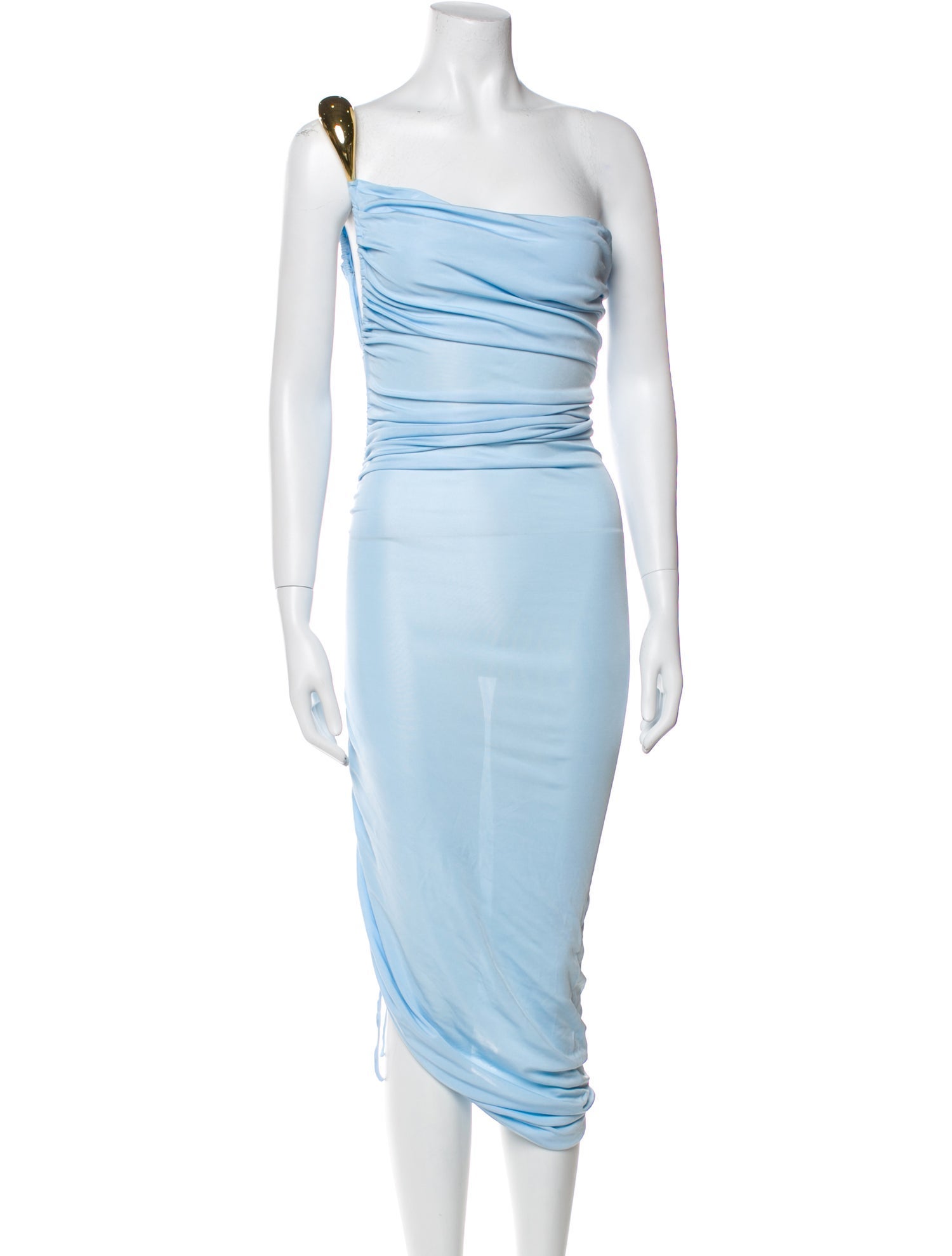 Bottega Veneta One-Shoulder Long Dress