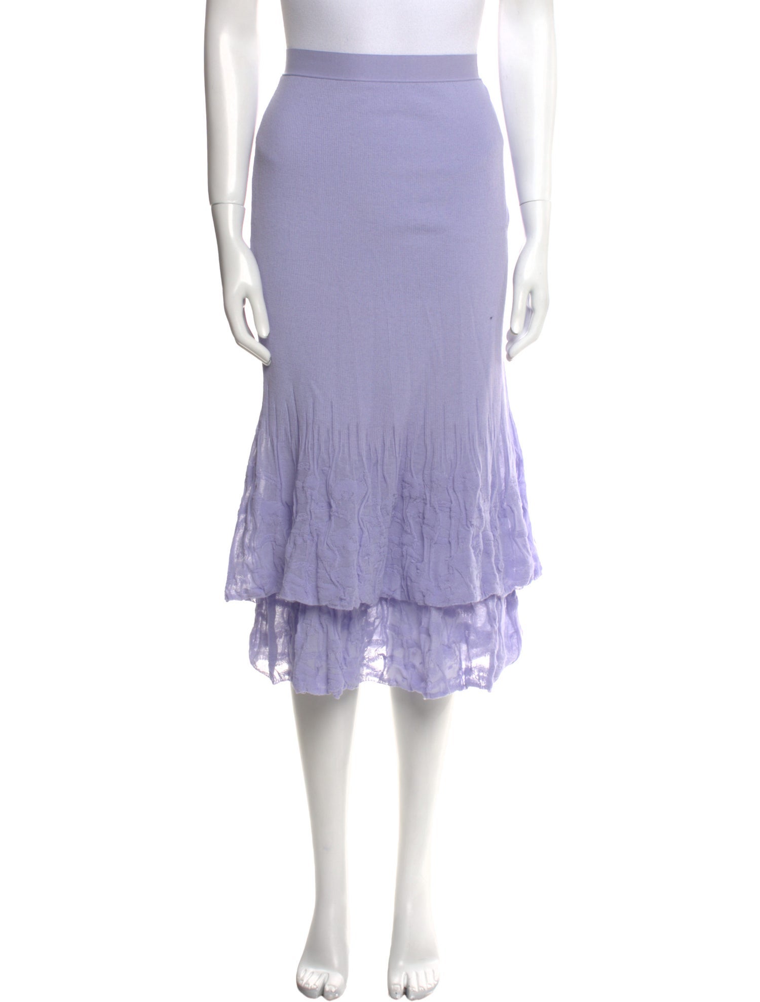 Bottega Veneta Wool Midi Length Skirt