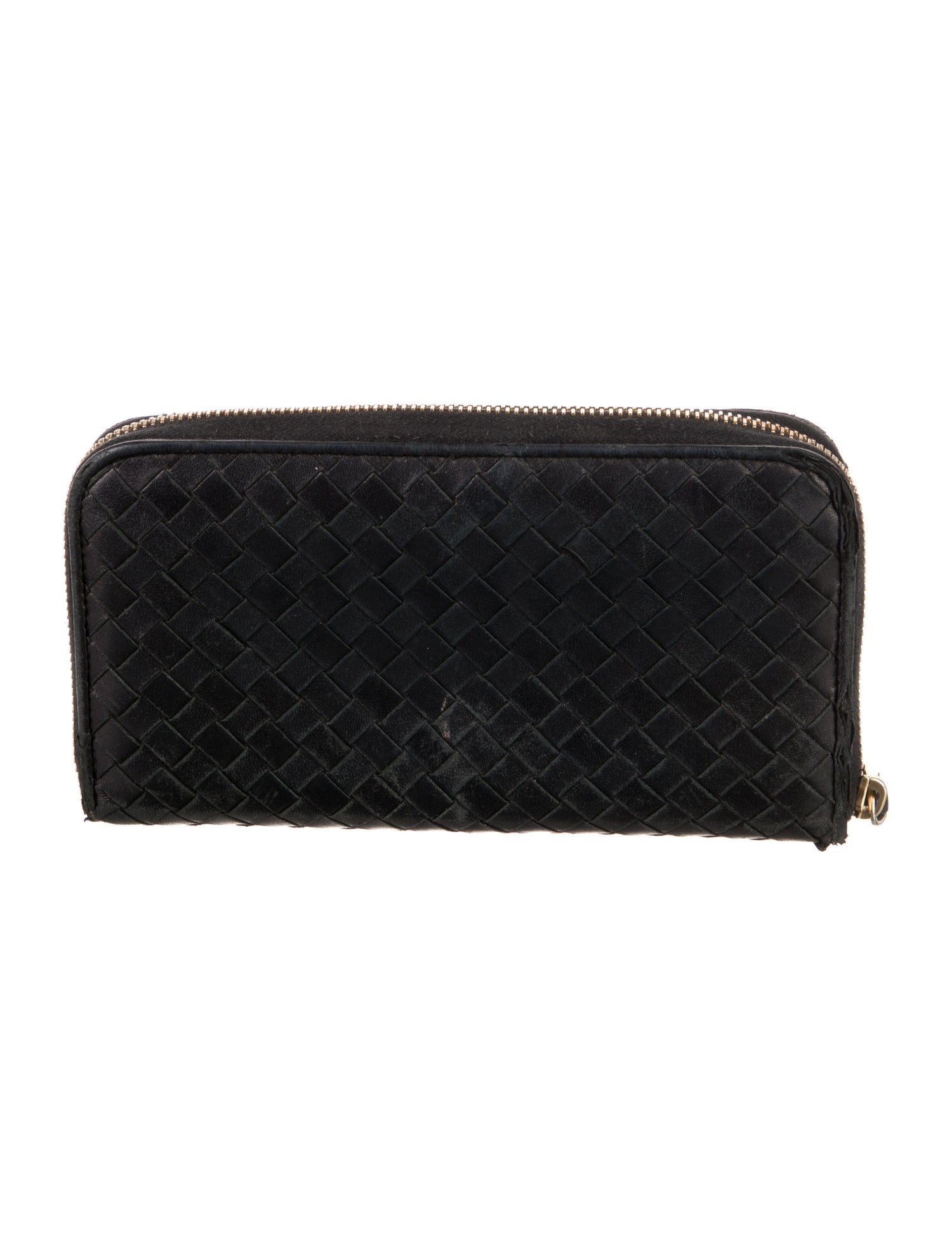 Bottega Veneta Vintage Intrecciato Weave Continental Wallet
