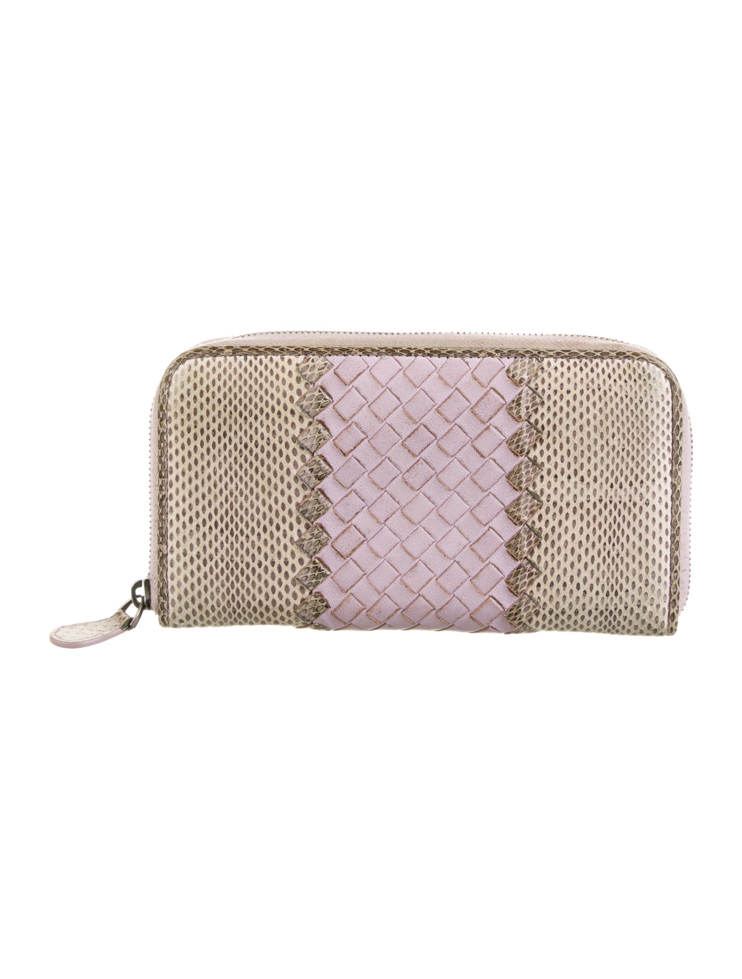 Bottega Veneta Intrecciato Weave Leather Continental Wallet