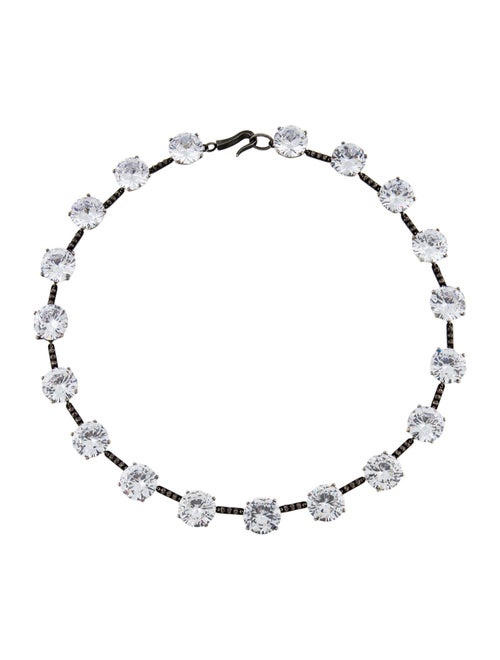 Bottega Veneta Crystal Choker Necklace