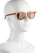 Bottega Veneta Intrecciato Weave Wayfarer Sunglasses
