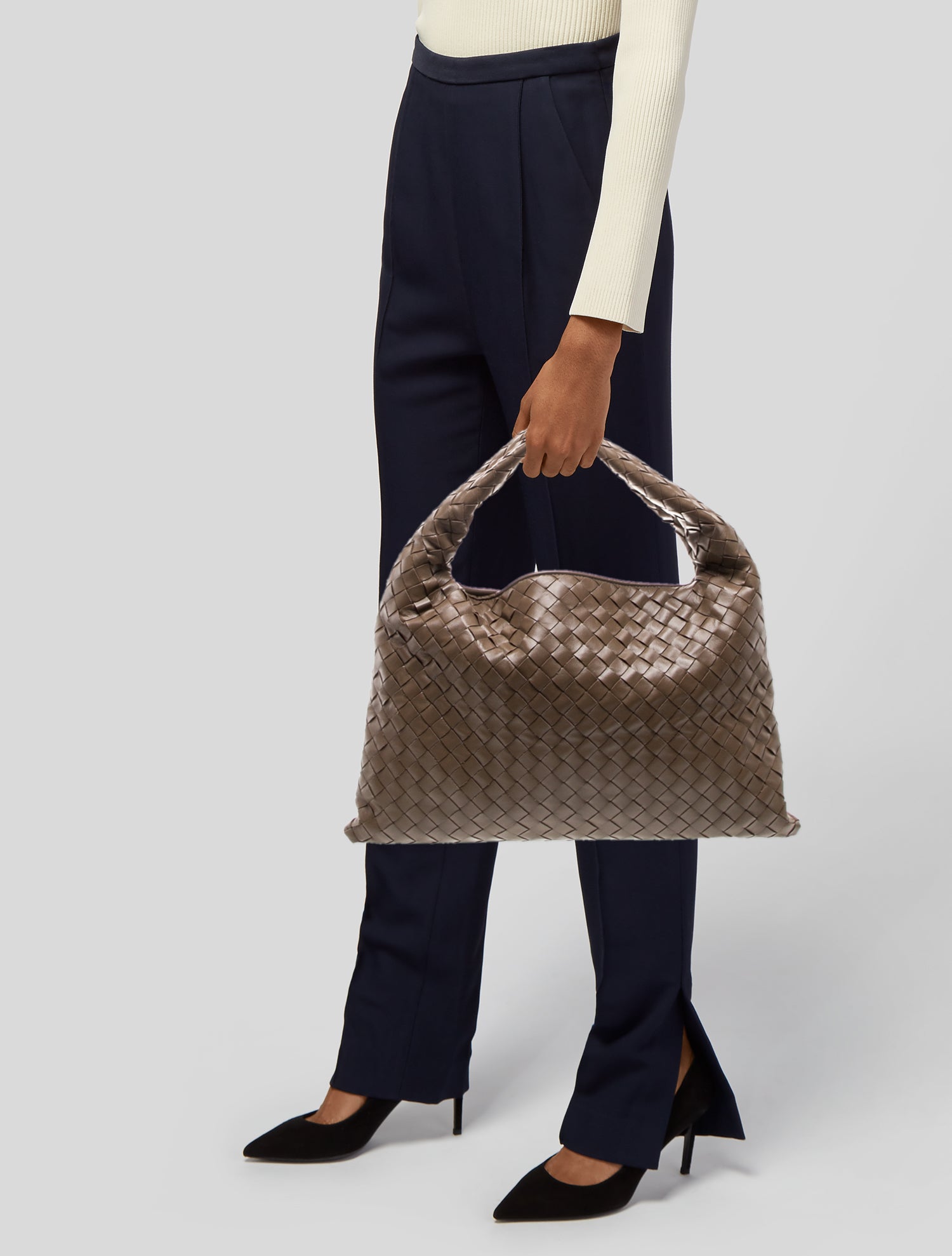 Bottega Veneta Intrecciato Hop Small