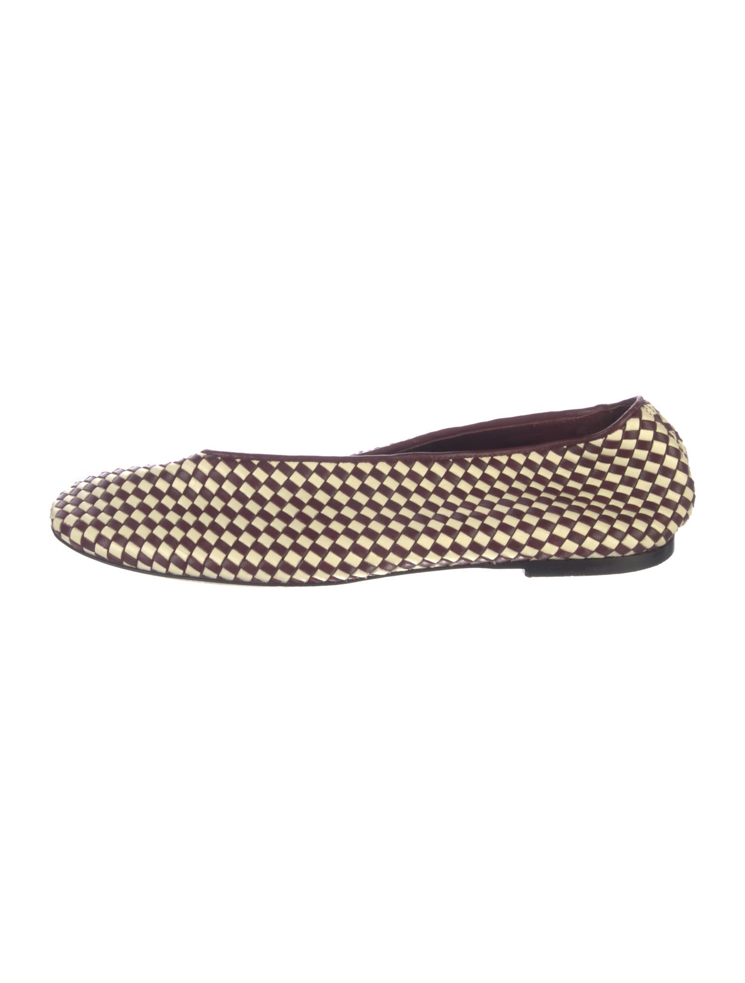 Bottega Veneta Leather Printed Flats