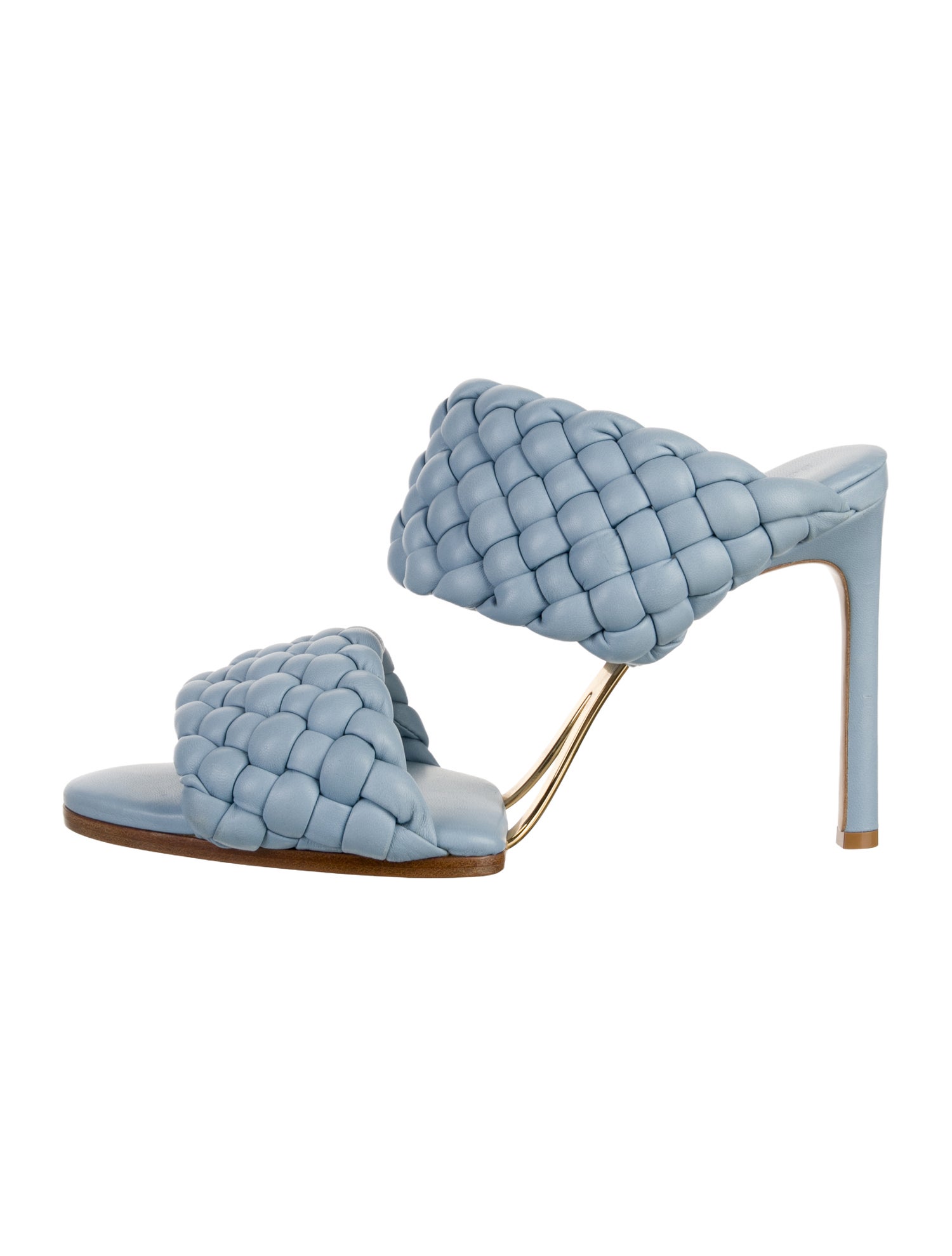 Bottega Veneta Intrecciato Weave Leather Slides