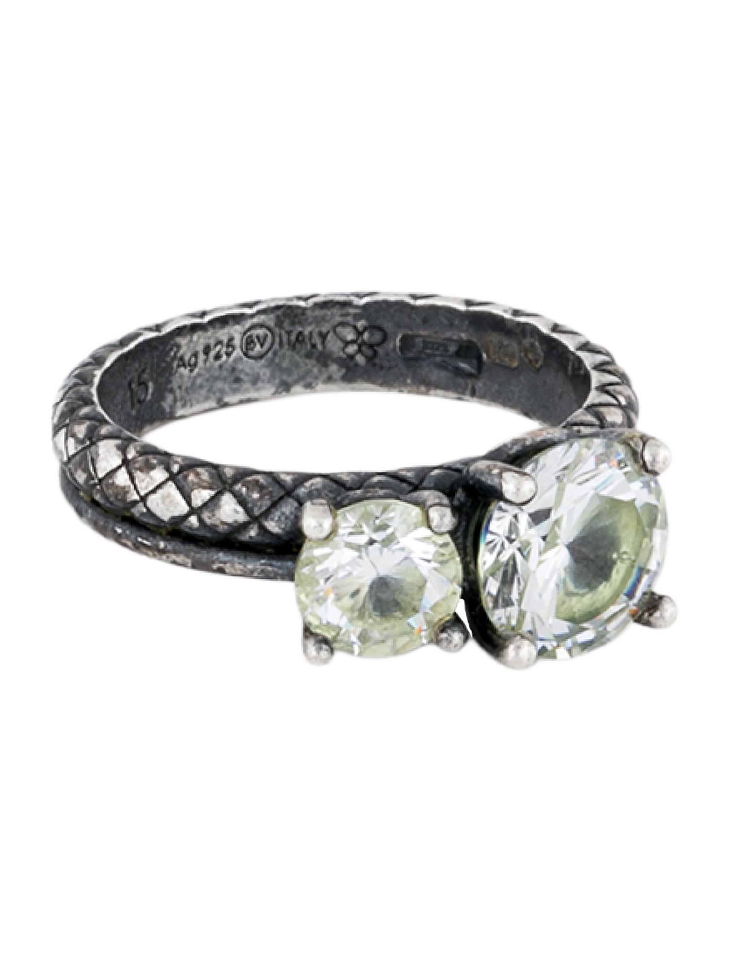 Bottega Veneta Crystal Ring