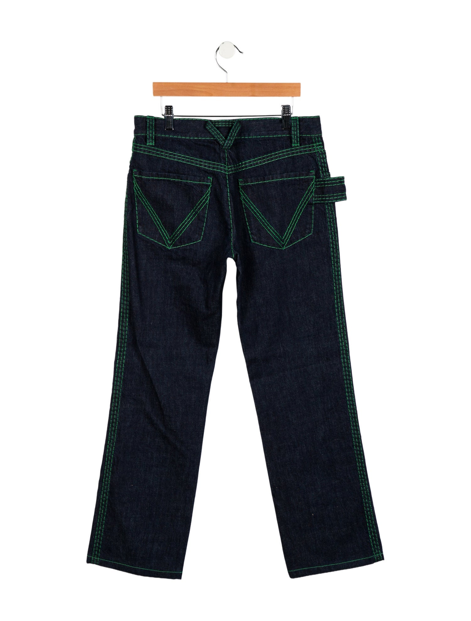 Bottega Veneta Mid-Rise Straight Leg Jeans