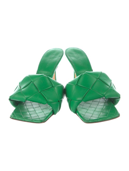 Bottega Veneta Intrecciato Weave Leather Slides