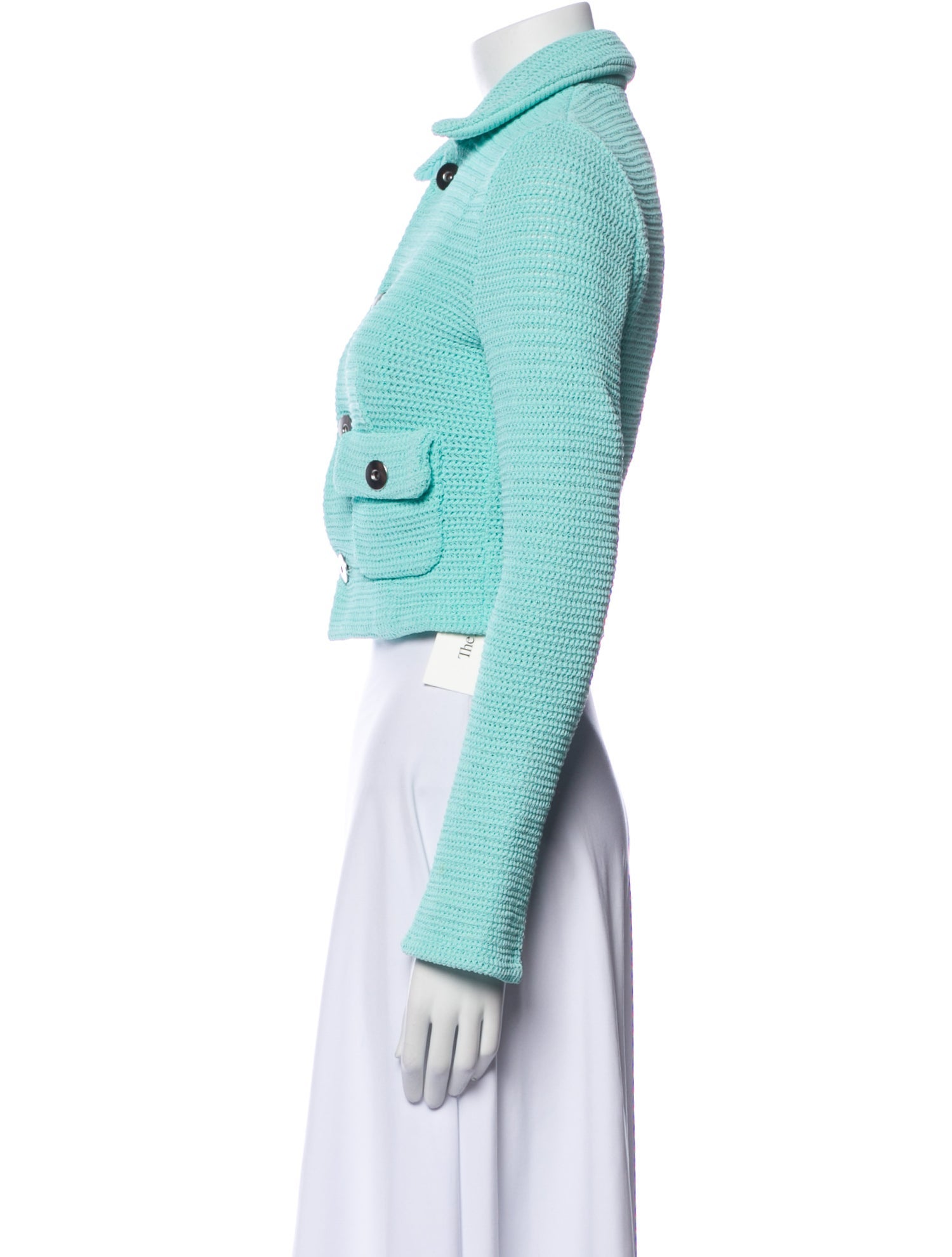 Bottega Veneta Tweed Pattern Denim Jacket