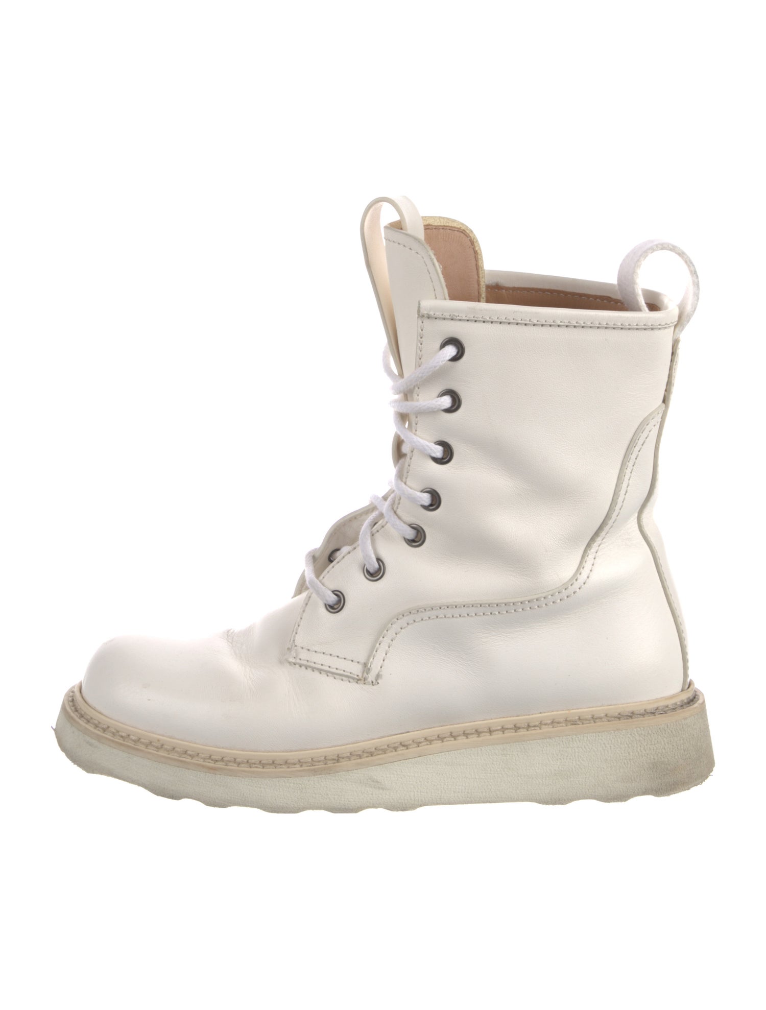 Bottega Veneta Leather Combat Boots