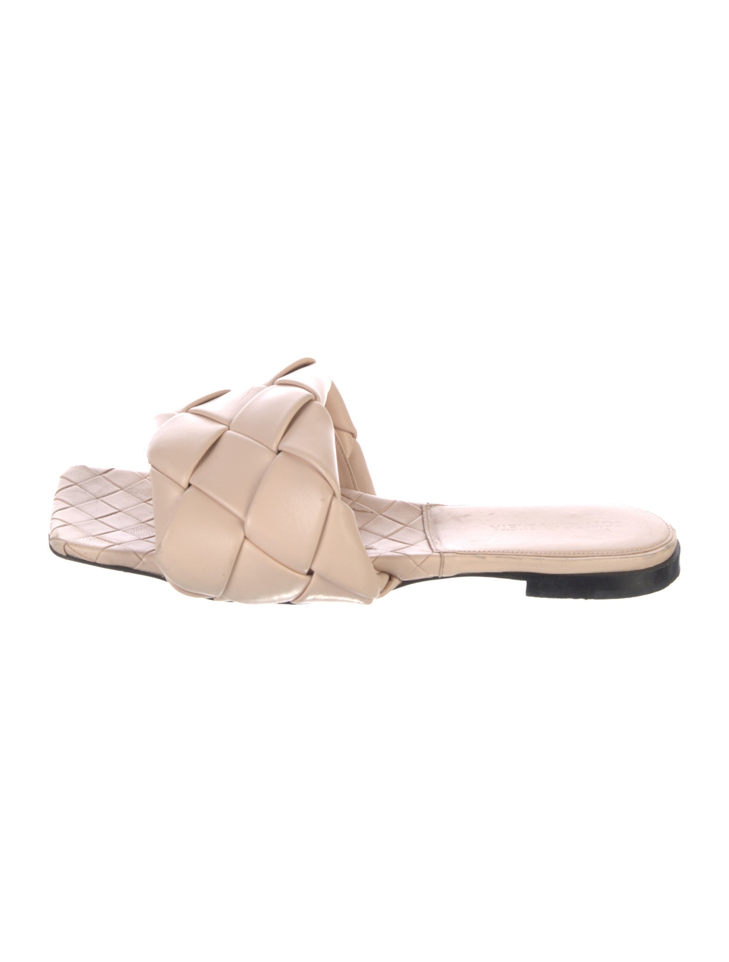 Bottega Veneta Intrecciato Weave Leather Slides