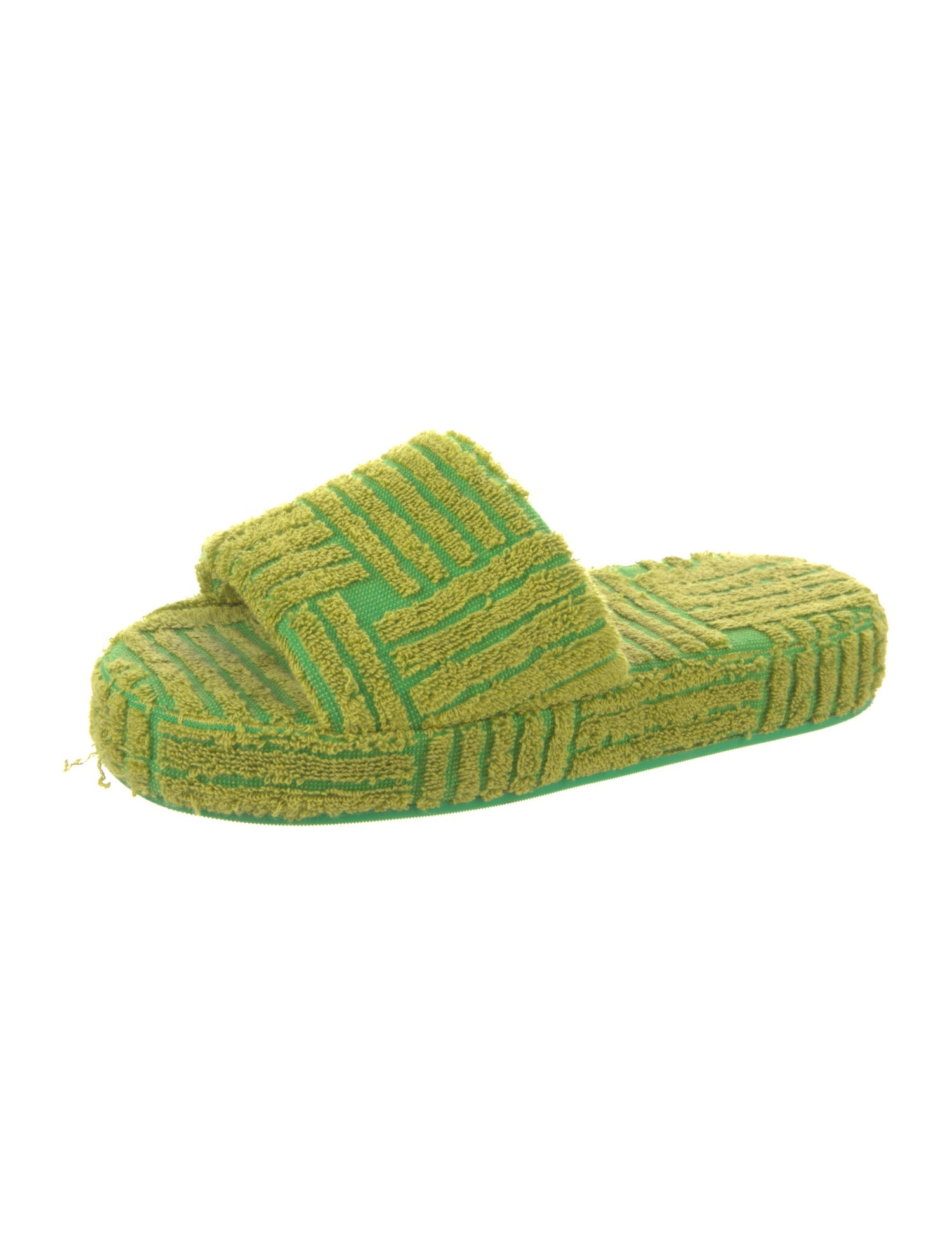 Bottega Veneta Terry Cloth Printed Slides