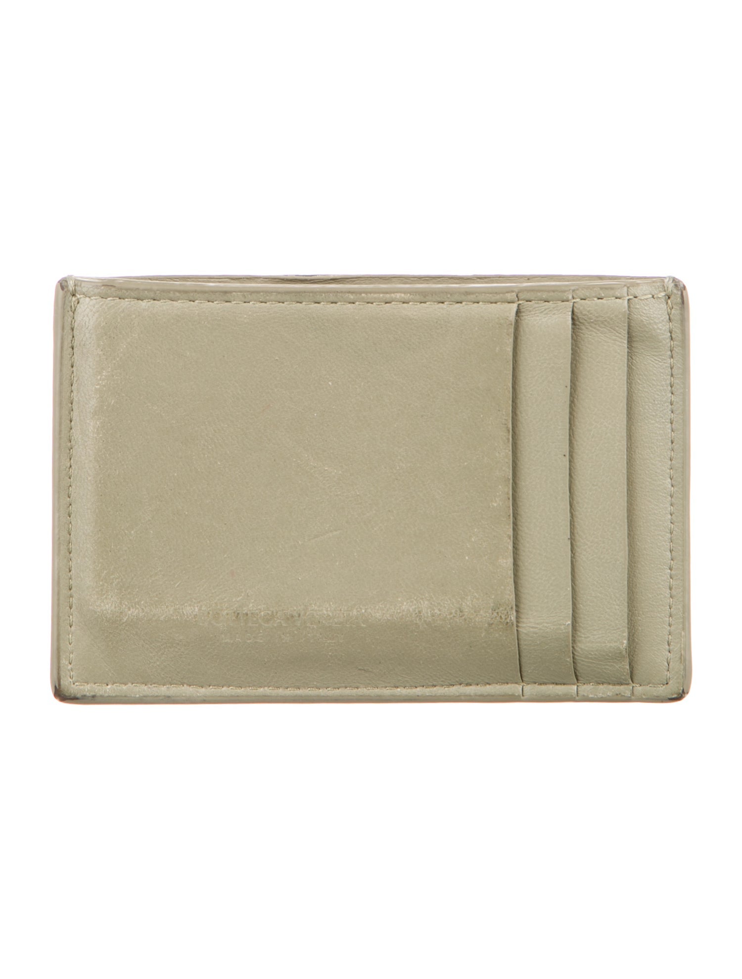 Bottega Veneta Cassette Intrecciato Weave Card Holder