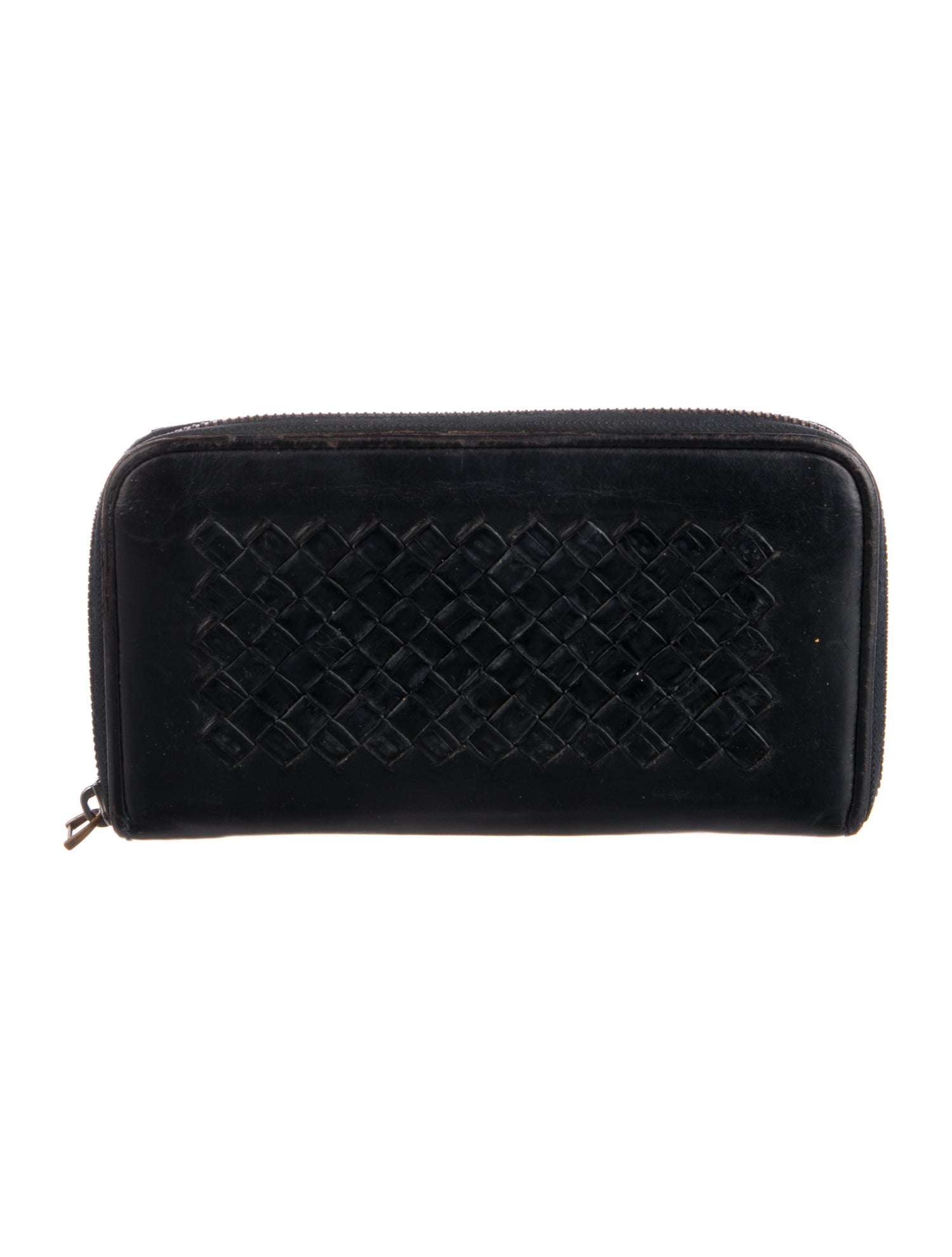 Bottega Veneta Intrecciato Weave Leather Continental Wallet