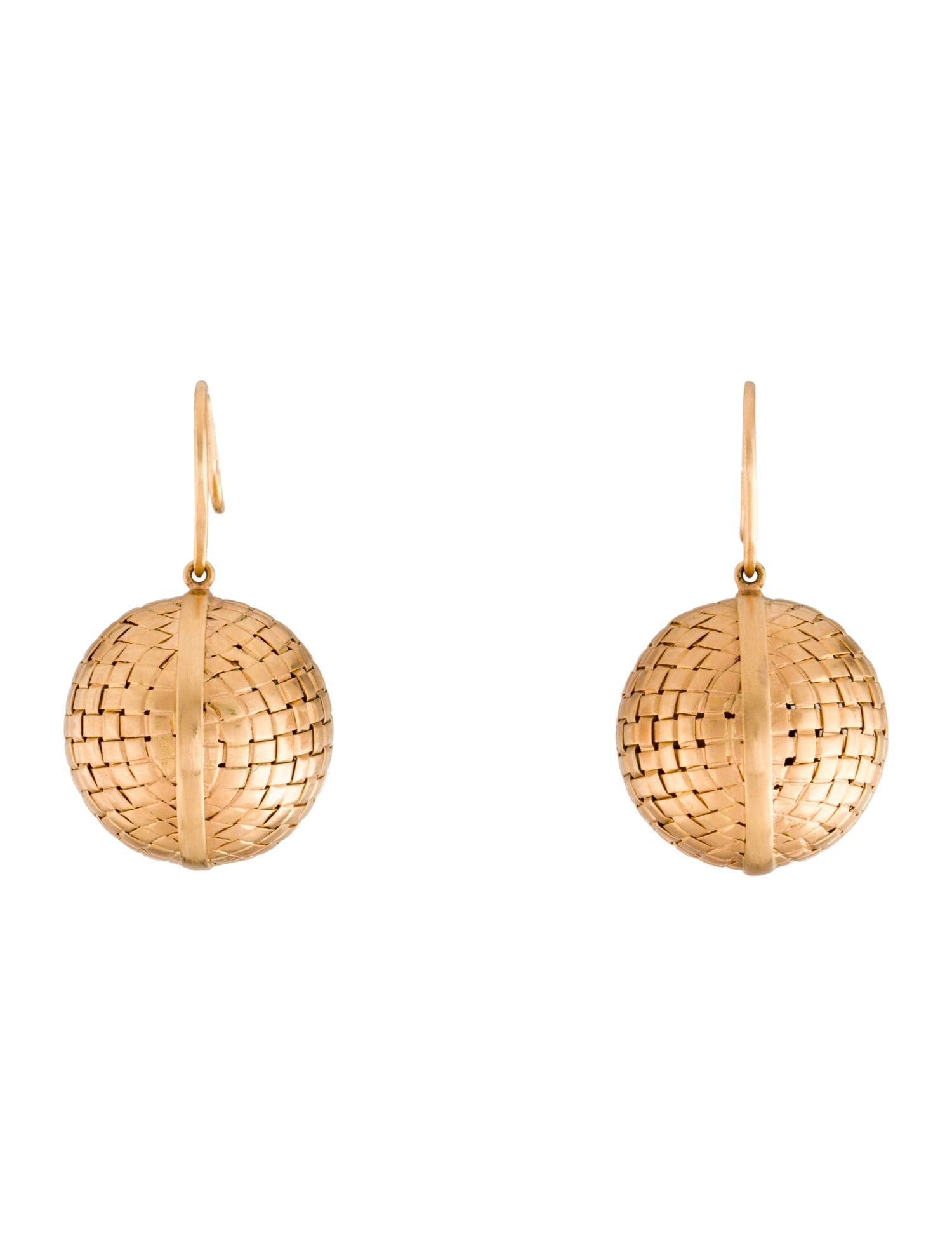 Bottega Veneta 18K Short Sfera Drop Earrings
