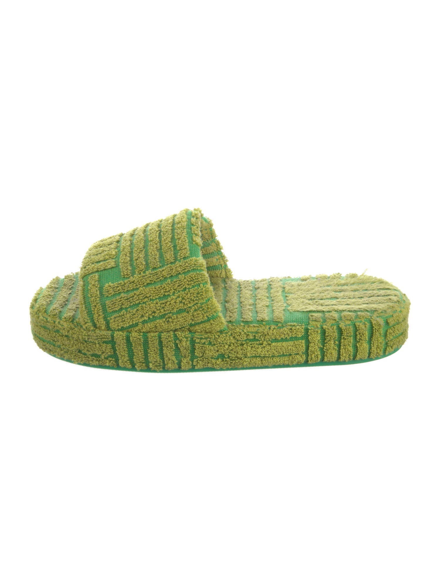 Bottega Veneta Terry Cloth Patterned Slides