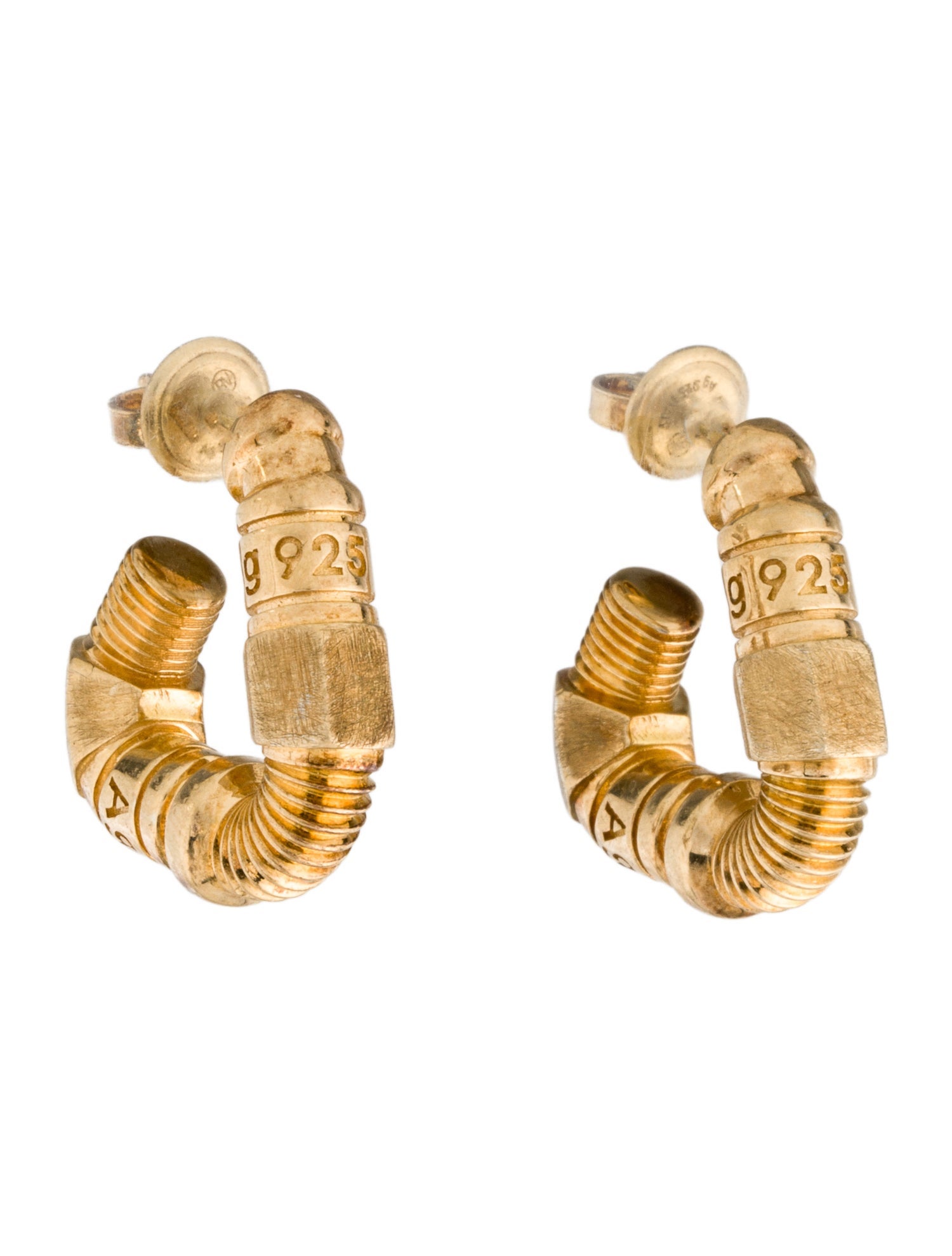 Bottega Veneta Triangle Hoop Earrings