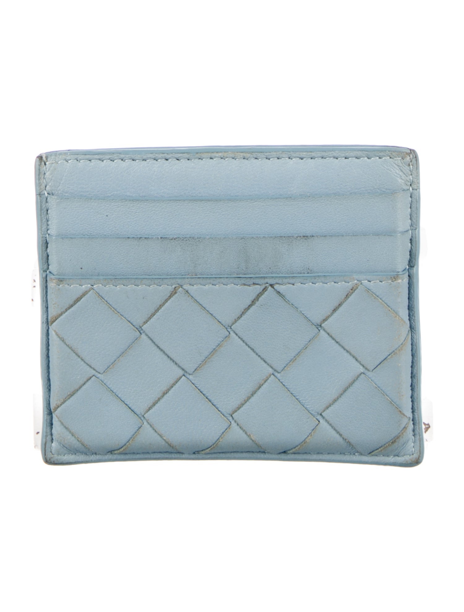 Bottega Veneta Intrecciato Weave Leather Card Holder