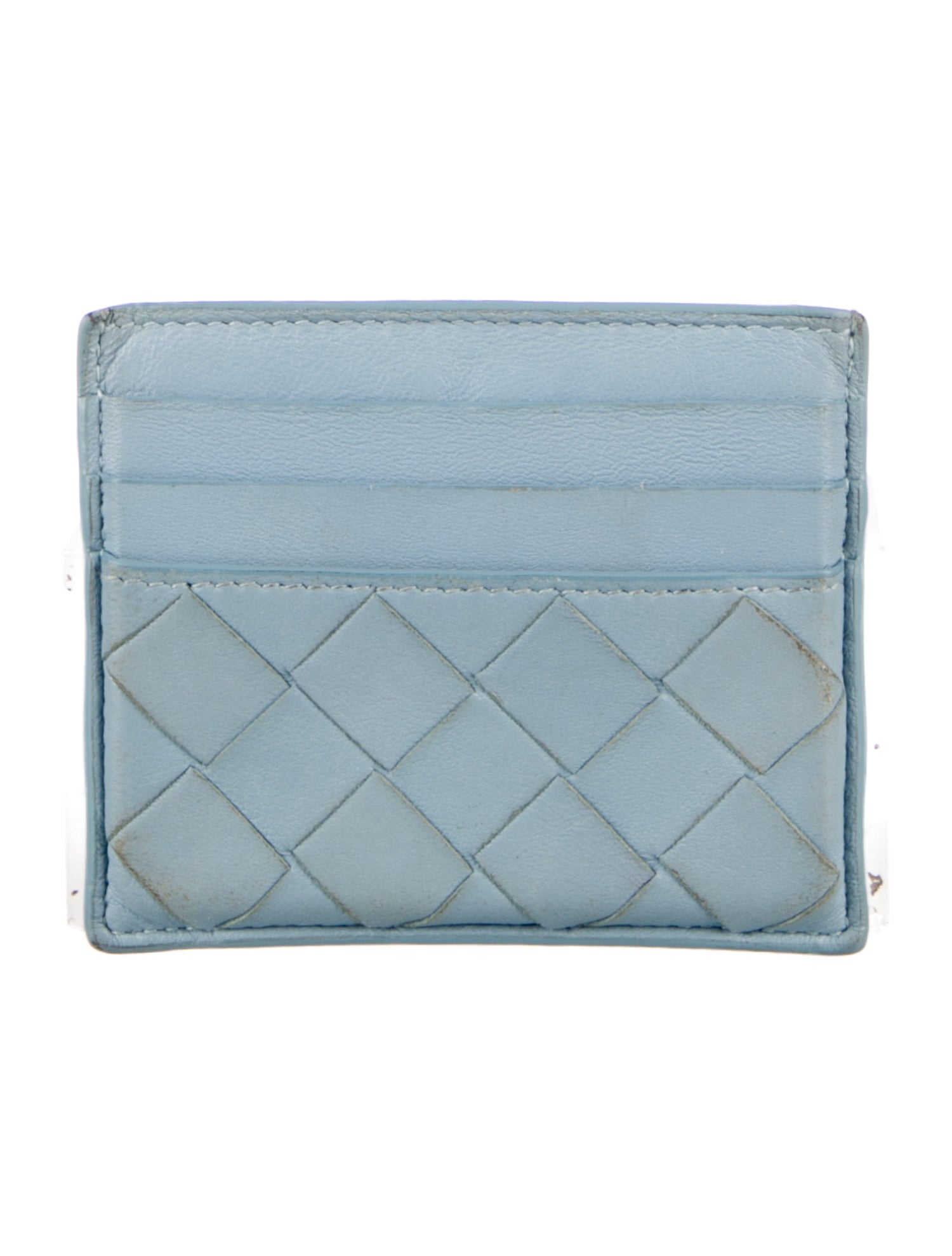 Bottega Veneta Intrecciato Weave Leather Card Holder