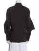 Bottega Veneta Silk Long Sleeve Button-Up Top