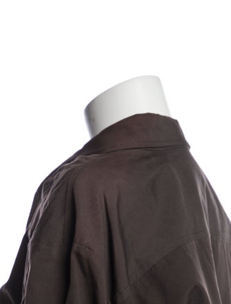 Bottega Veneta Silk Long Sleeve Button-Up Top