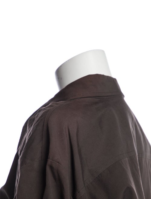 Bottega Veneta Silk Long Sleeve Button-Up Top