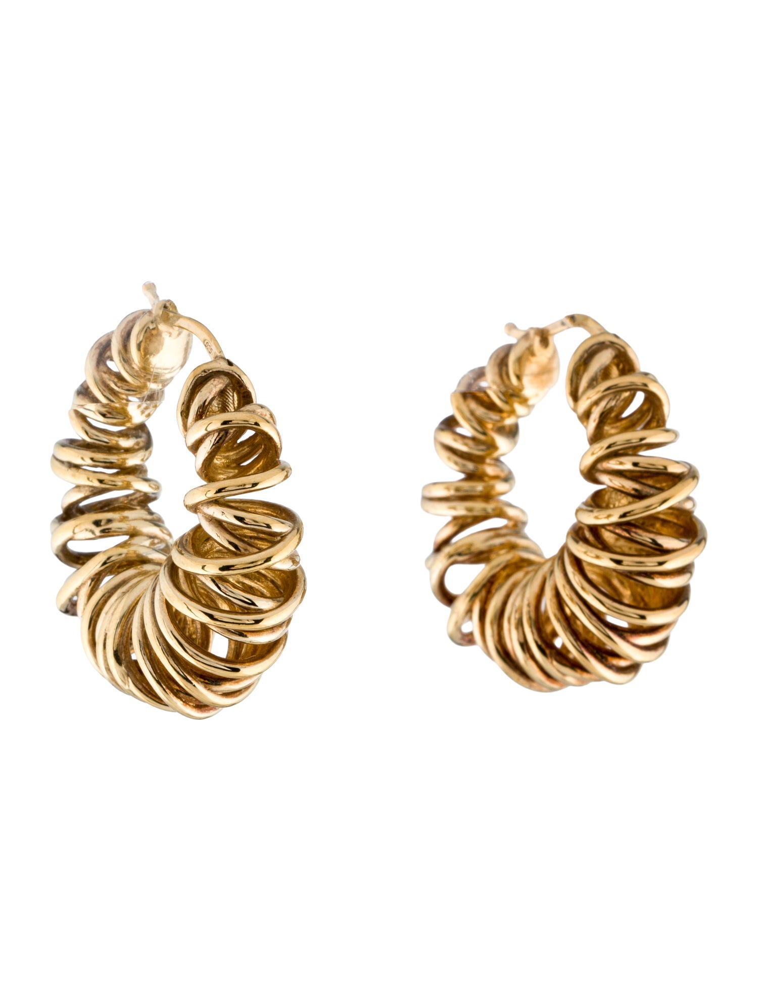 Bottega Veneta Coil Hoop Earrings