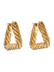 Bottega Veneta Cord Triangle Hoop Earrings