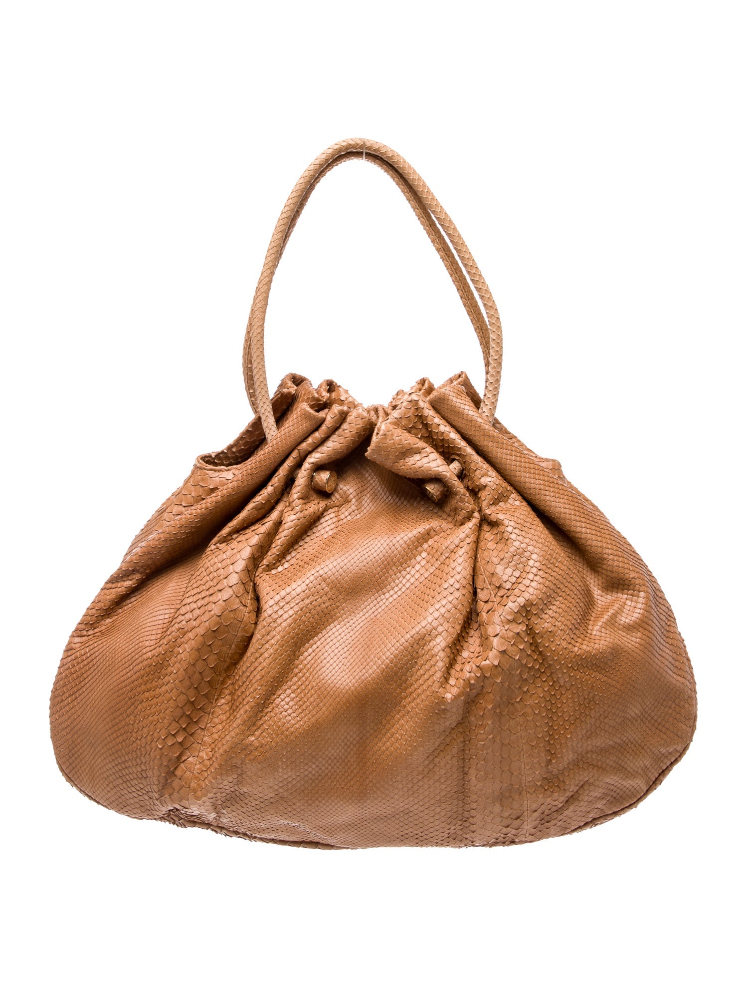Bottega Veneta Snakeskin Bucket Bag Vintage