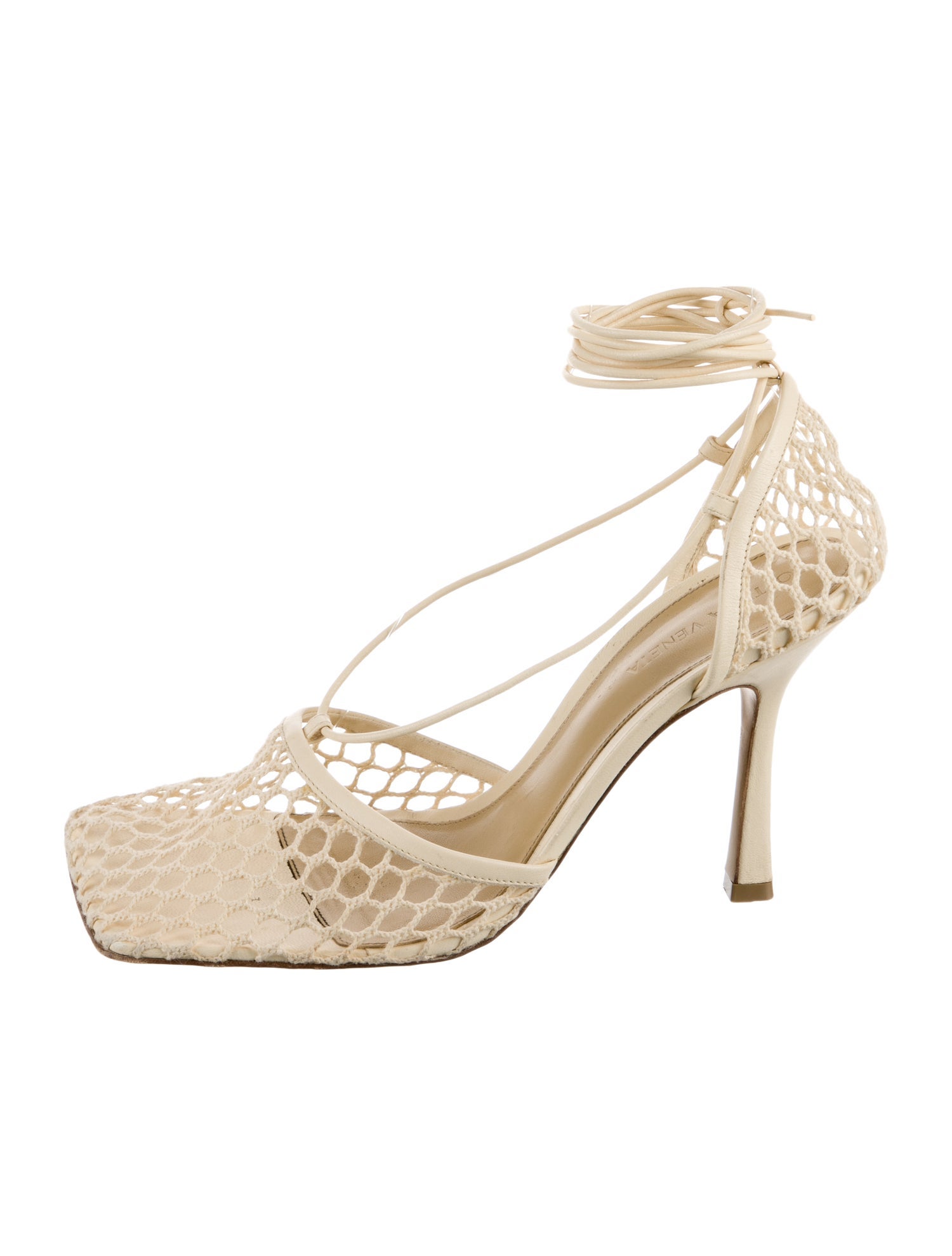 Bottega Veneta Mesh Mesh Accents Sandals