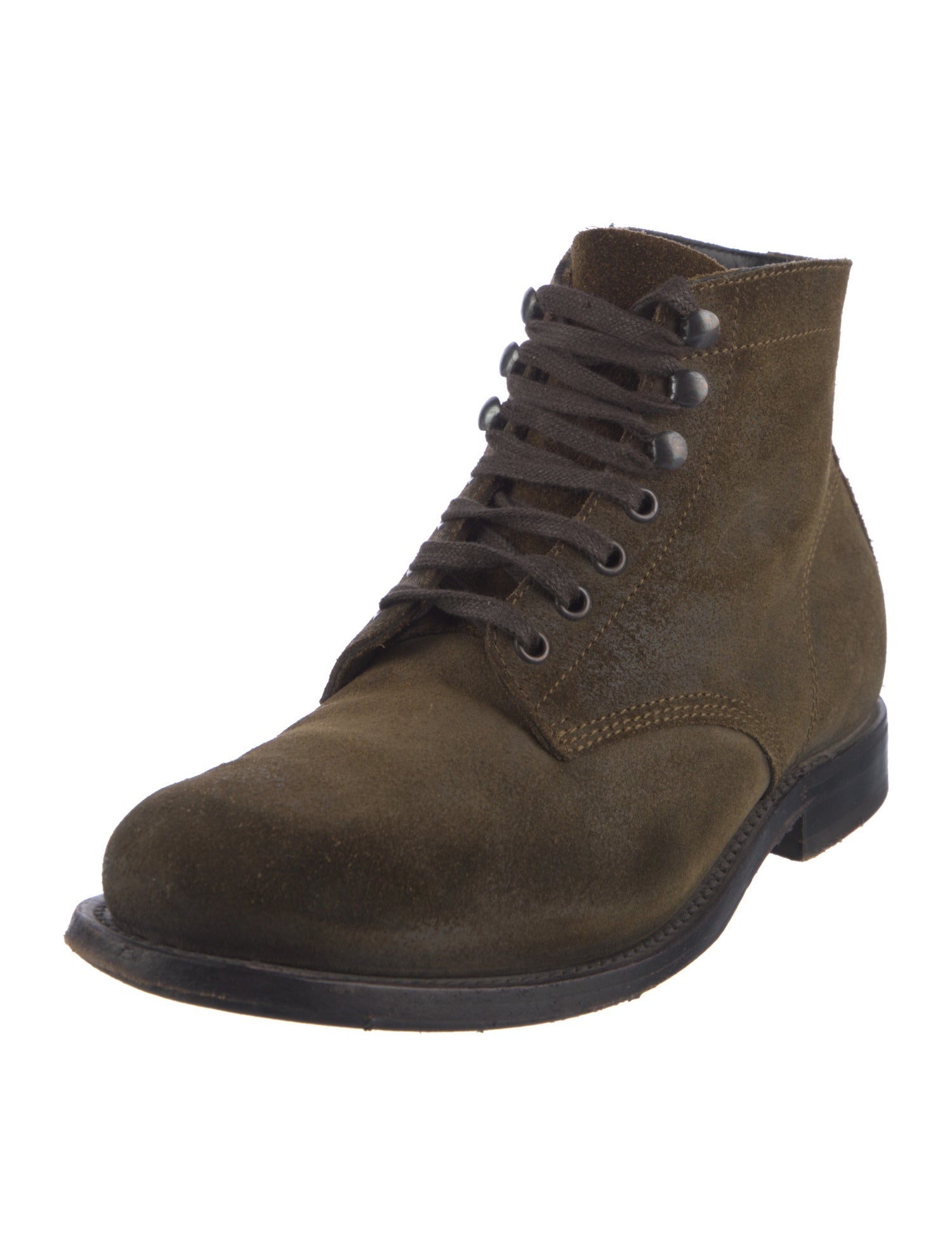 Bottega Veneta Suede Lace-Up Boots