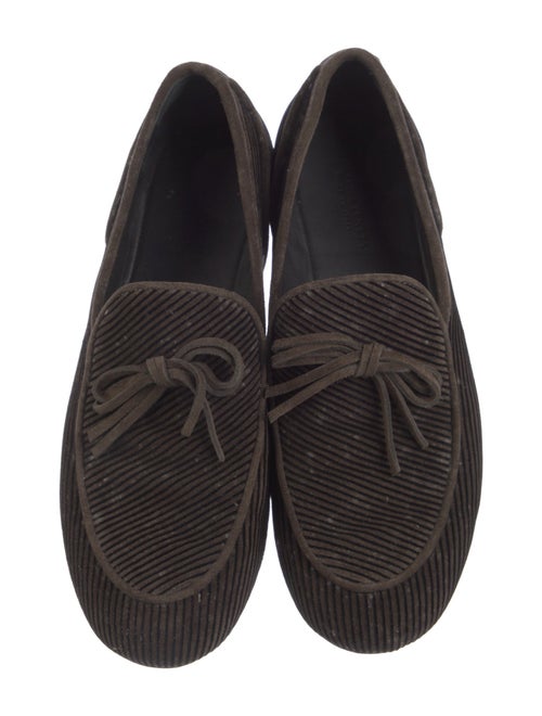 Bottega Veneta Velvet Striped Loafers