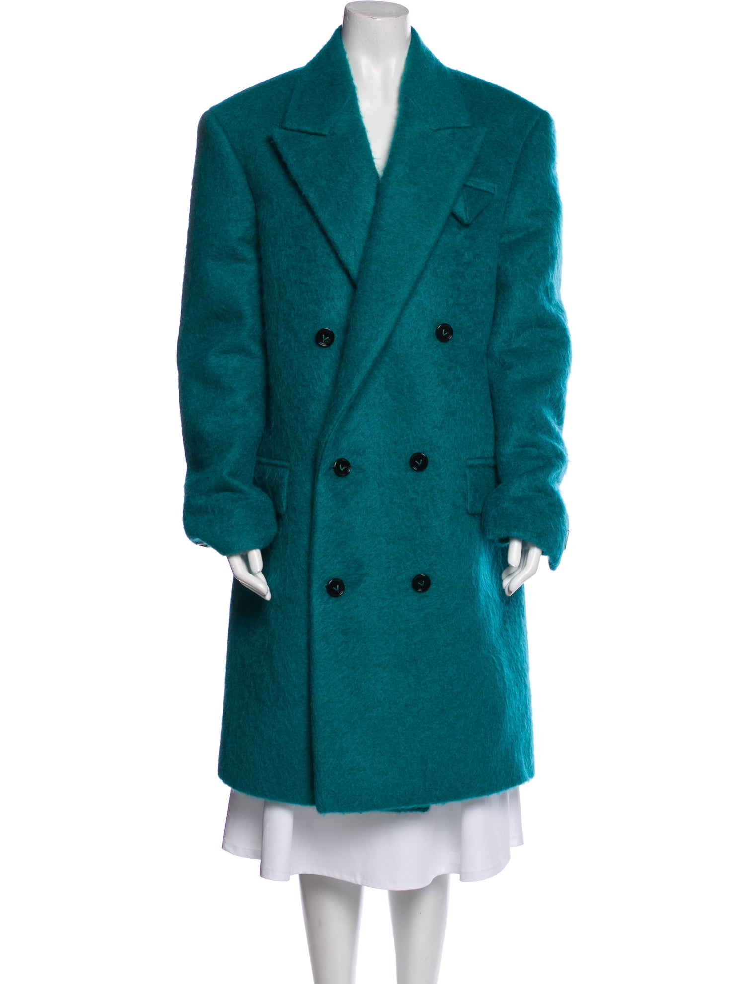 Bottega Veneta Mohair Peacoat