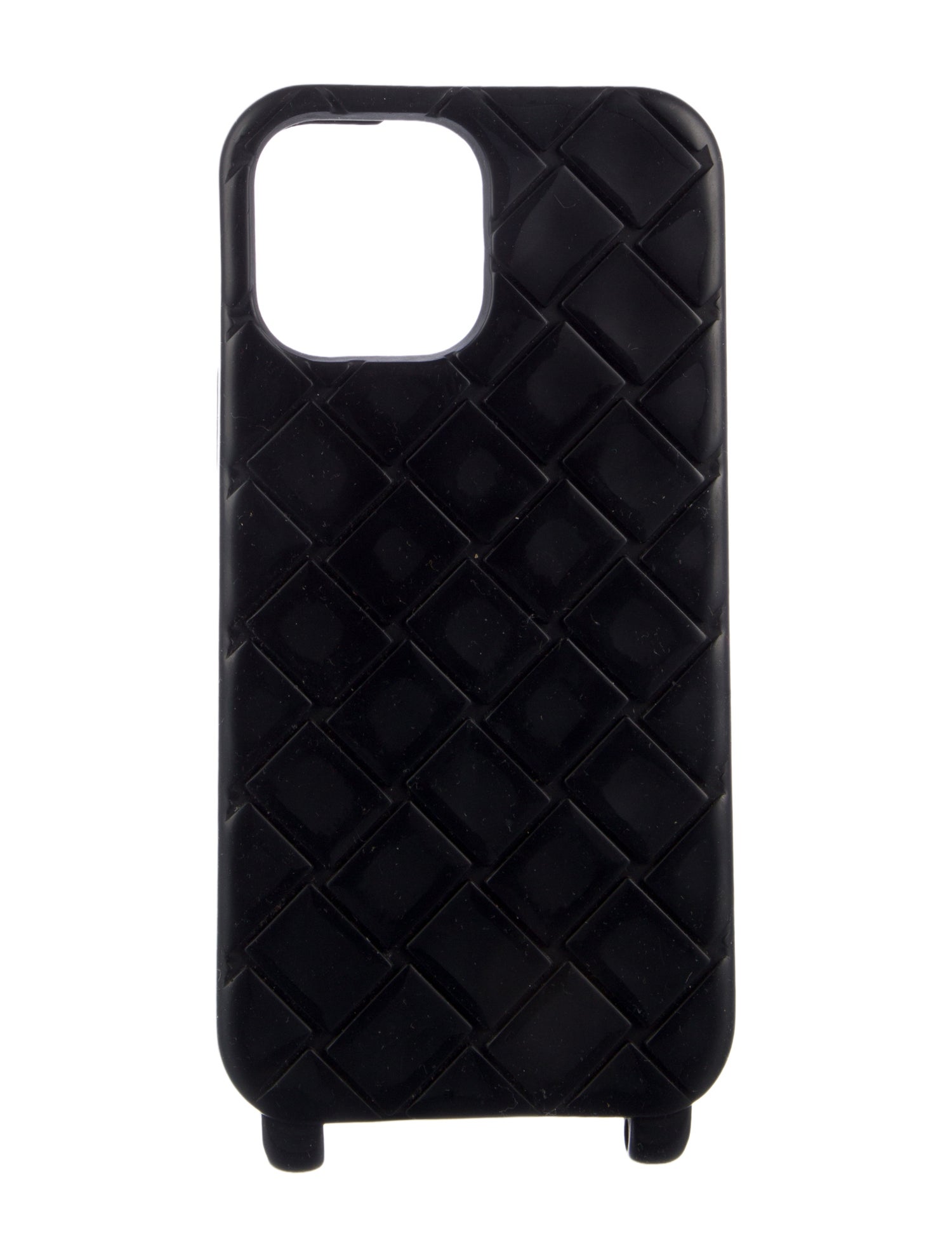 Bottega Veneta Black Silicone Phone Case