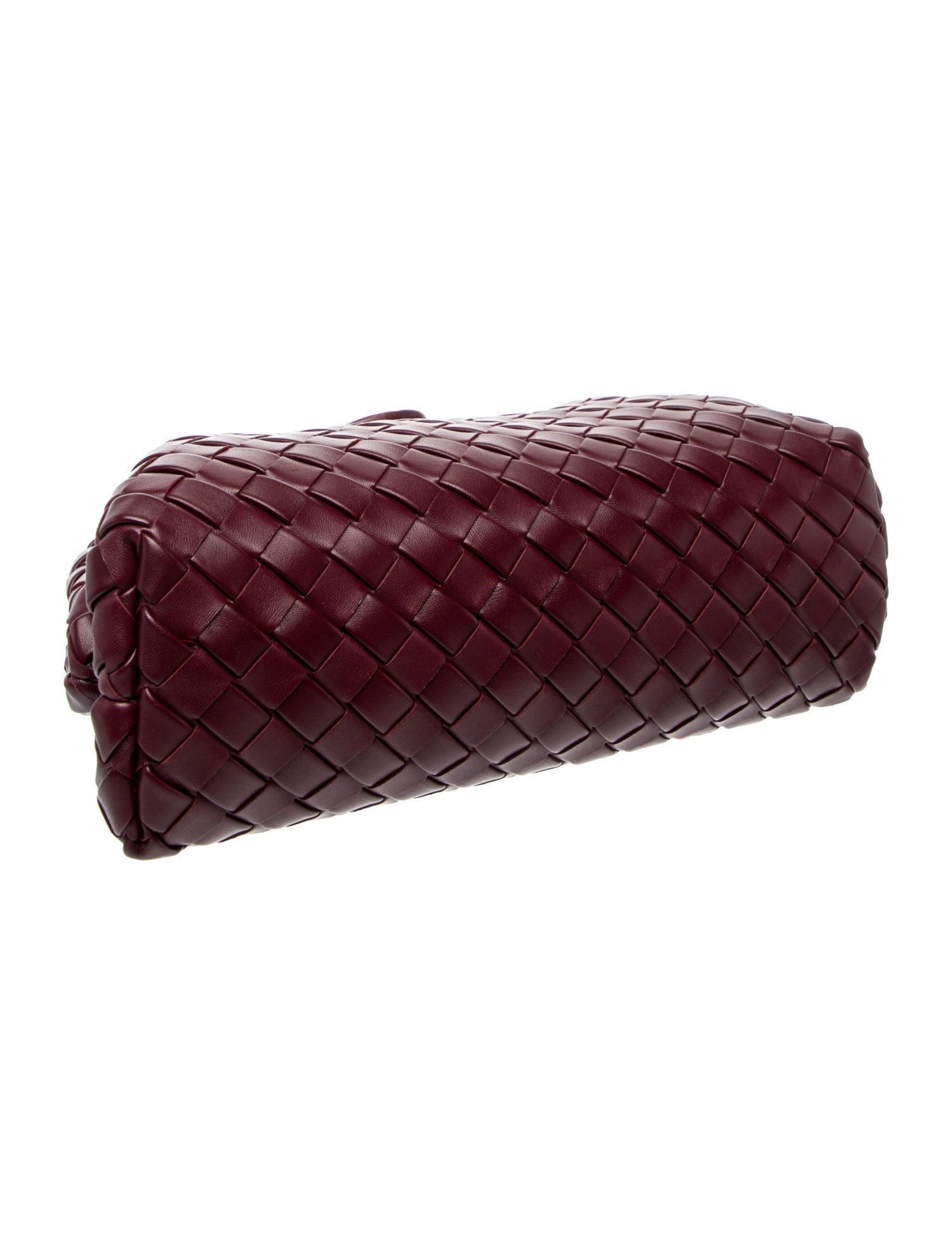 Bottega Veneta Intrecciato Lauren 1980 Small - Burgundy Shoulder