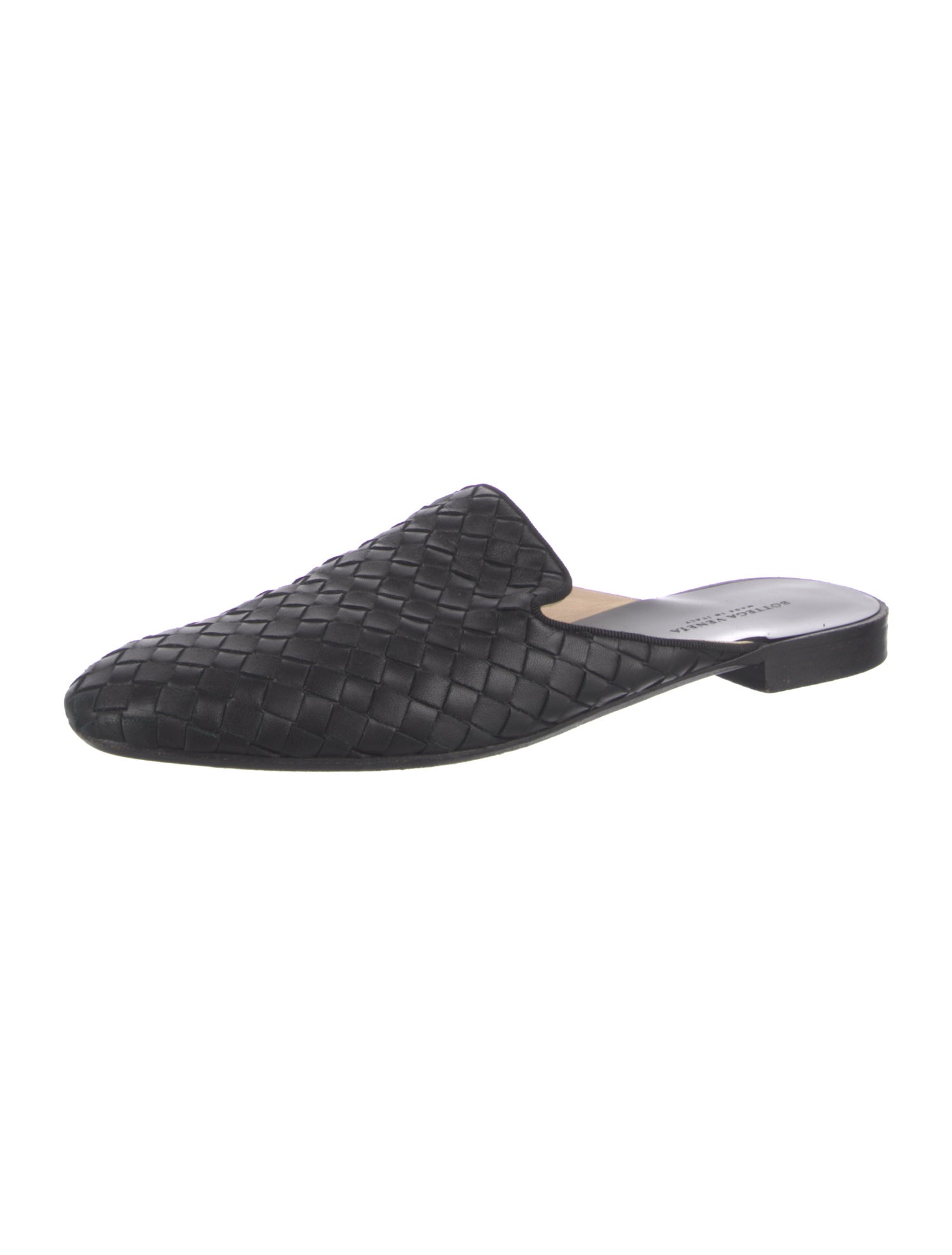 Bottega Veneta Intrecciato Weave Leather Mules