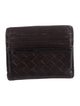 Bottega Veneta Intrecciato Weave Leather Card Holder