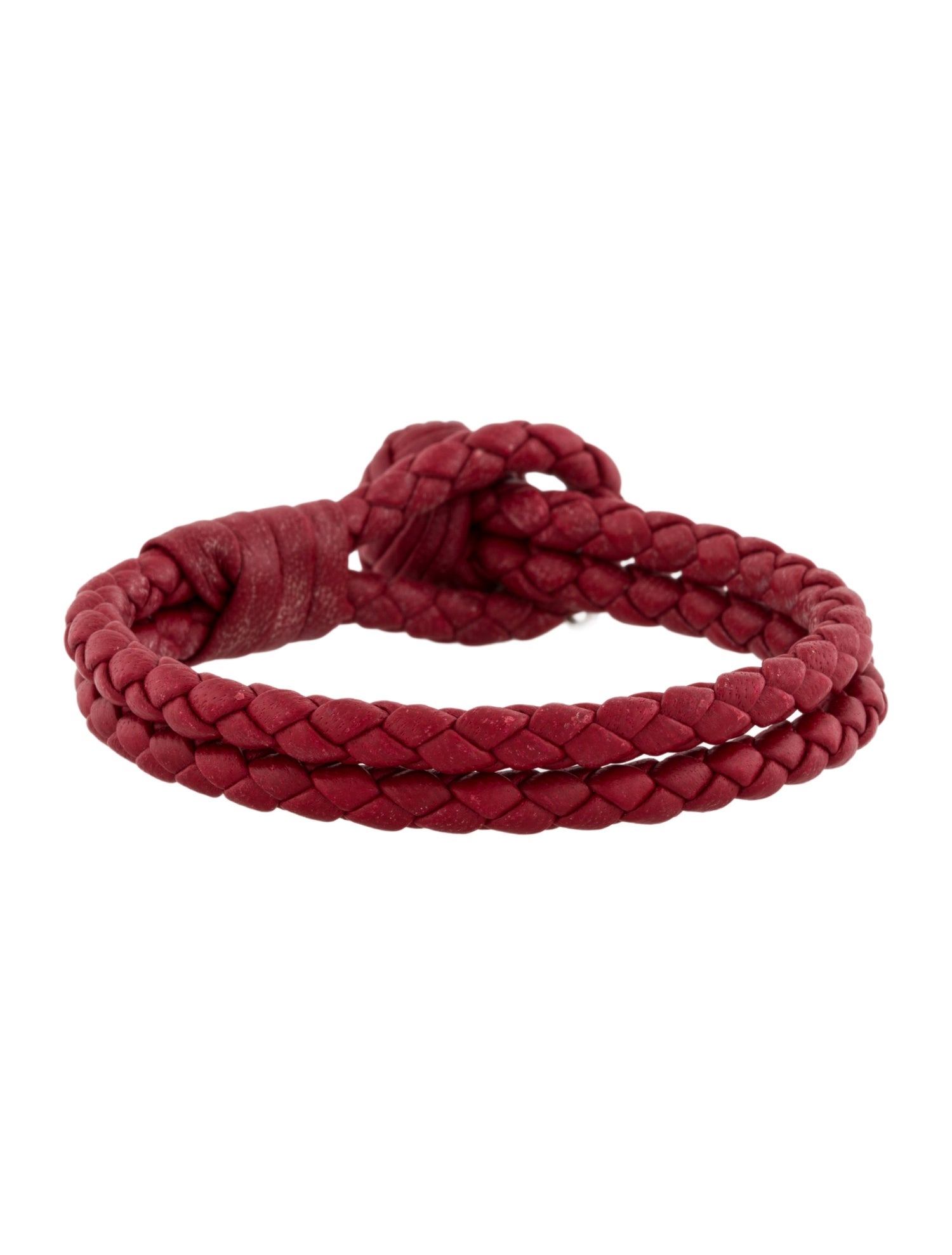Bottega Veneta Leather Intrecciato Braided Bracelet