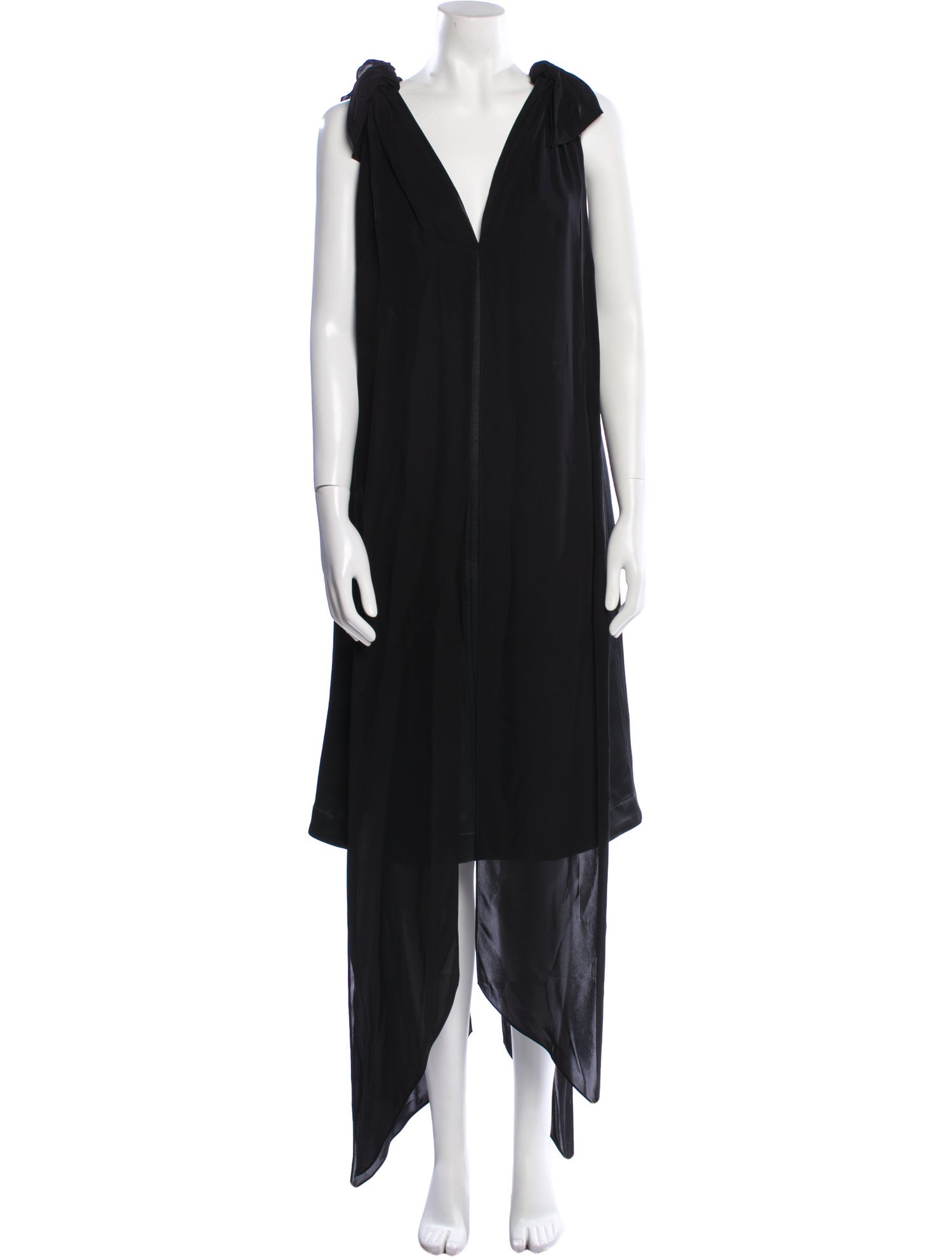 Bottega Veneta V-Neck Knee-Length Dress