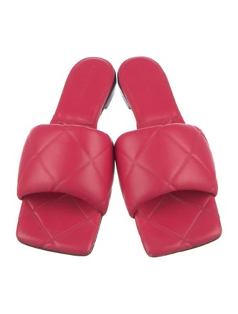 Bottega Veneta Intrecciato Weave Leather Slides