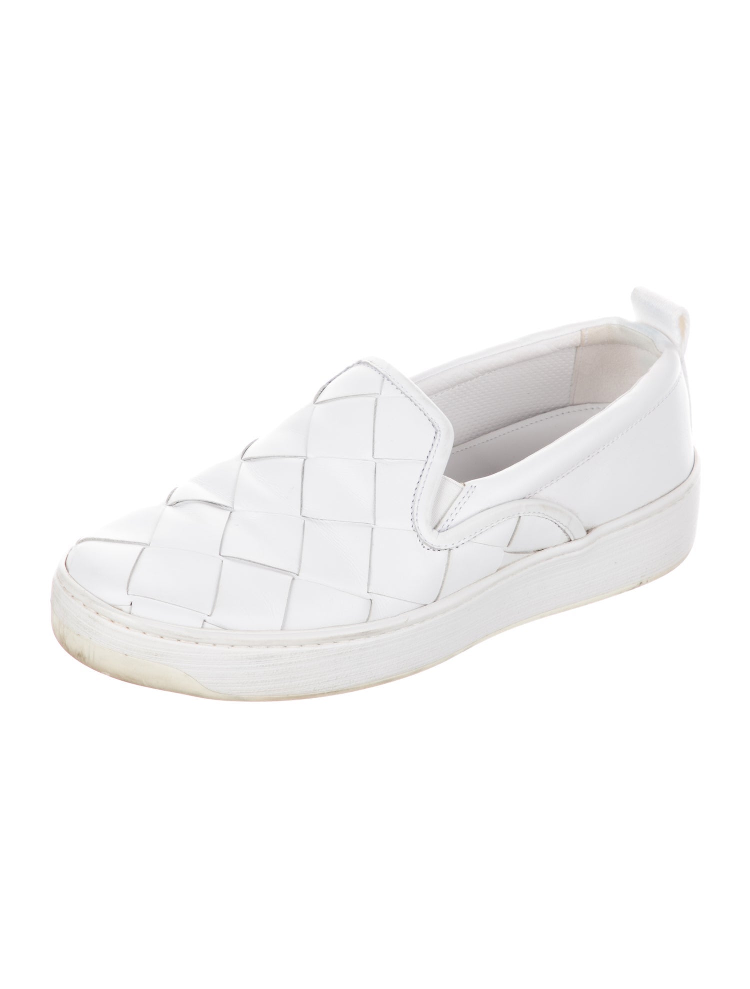 Bottega Veneta Intrecciato Weave Leather Sneakers