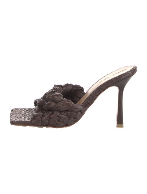 Bottega Veneta Raffia Slides